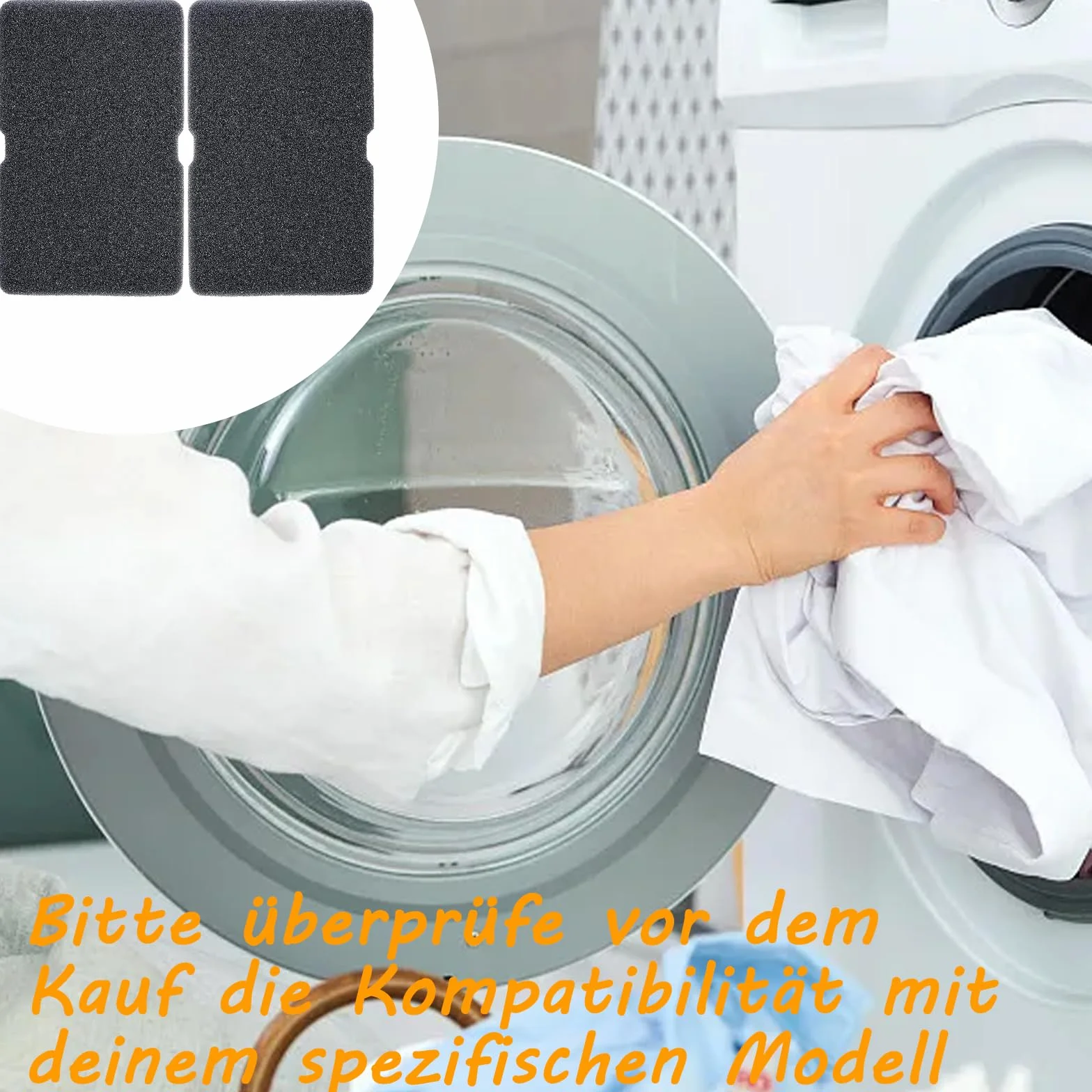 2 x sitko do kłaczków, filtr do suszarki z pompą ciepła, suszarka bębnowa, filtr gąbkowy, mata filtrująca, suszarka kondensacyjna, 240 x 150 x 10 mm