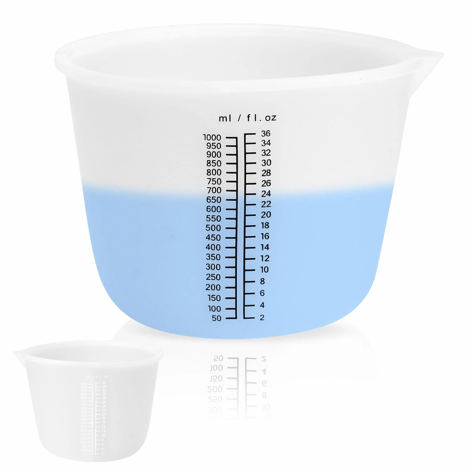 APOMOONS Miarka silikonowa 1000 ml