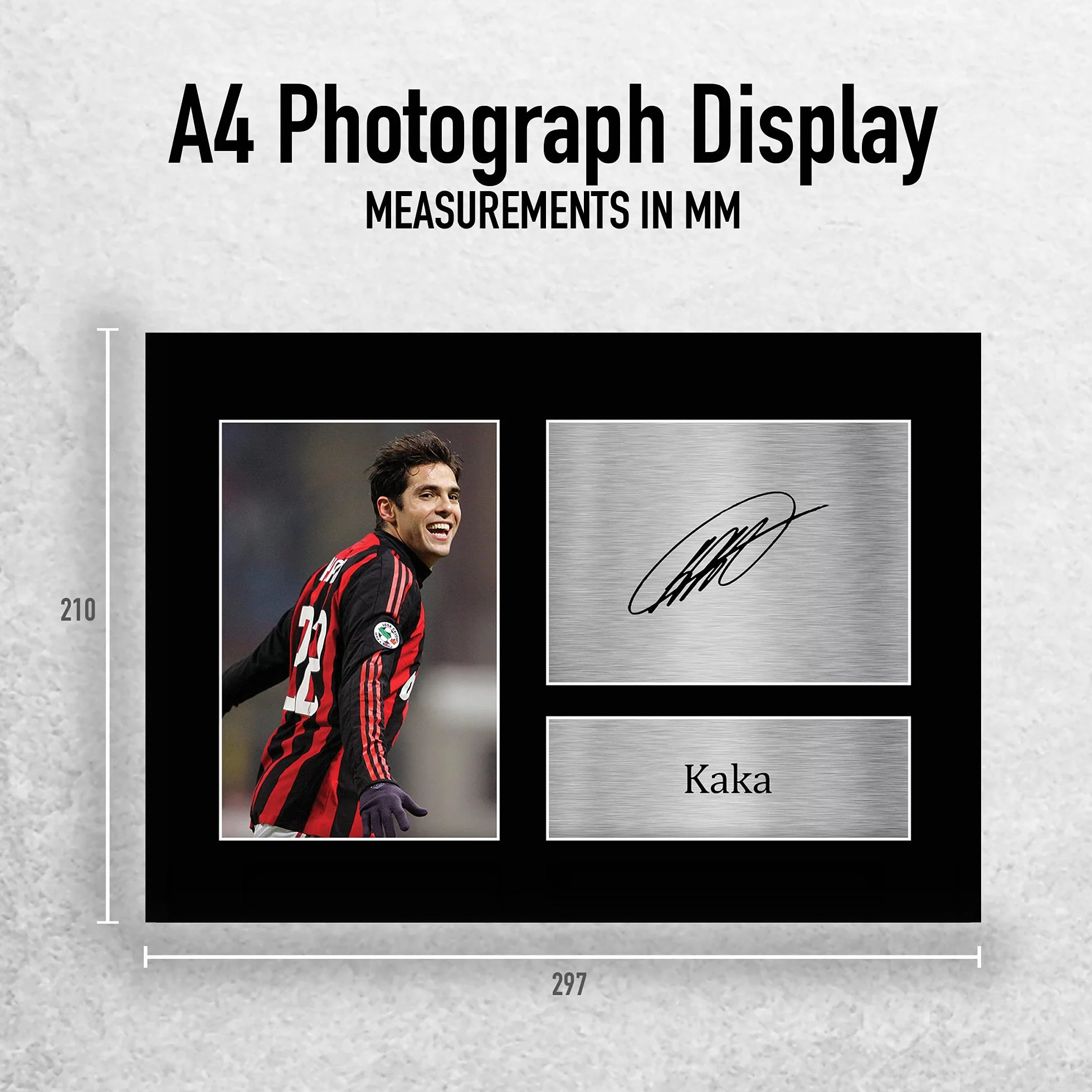 HWC Trading A4 Kaka A C Milan Prezenty Drukowane Podpisane Zdjęcie Z Autografem Dla Fanów Piłki Nożnej I Kibiców