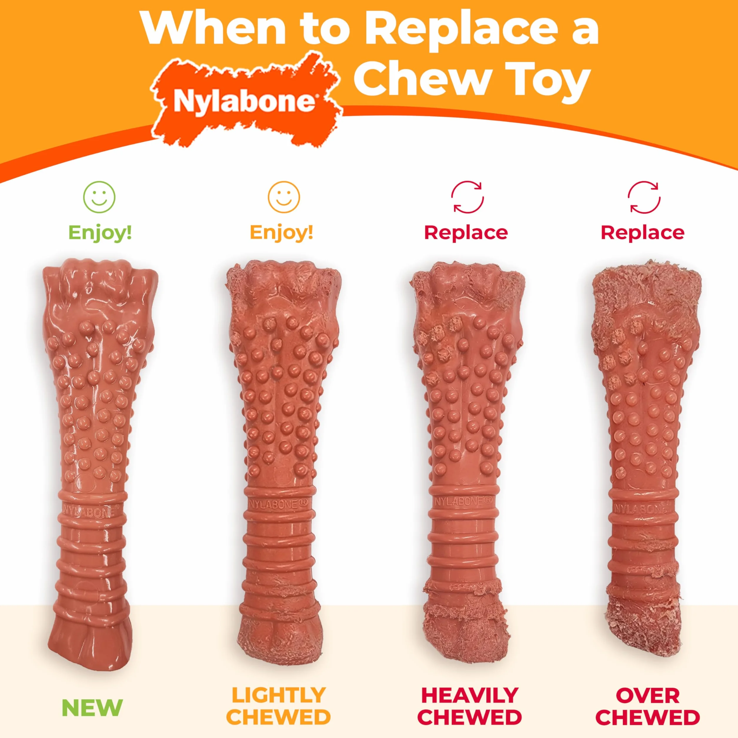 Nylabone Dura Chew Extreme Tough Dog Chew zabawka do żucia, smak bekonu, XS, dla psów do 7 kg