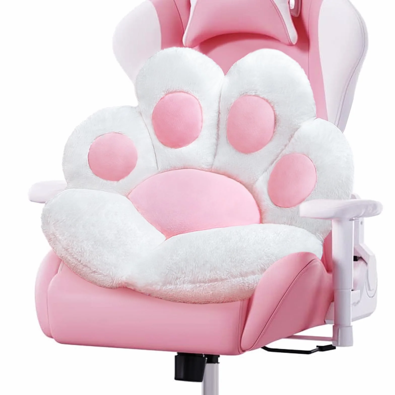 Poduszka z kocią łapą, urocze poduszki na krzesło, kawaii, kształt kociej łapy, 61 x 61 cm, poduszka na krzesło dla gracza, kawaii, akcesoria, dekoracja pokoju, sypialnia, dekoracyjna podkładka