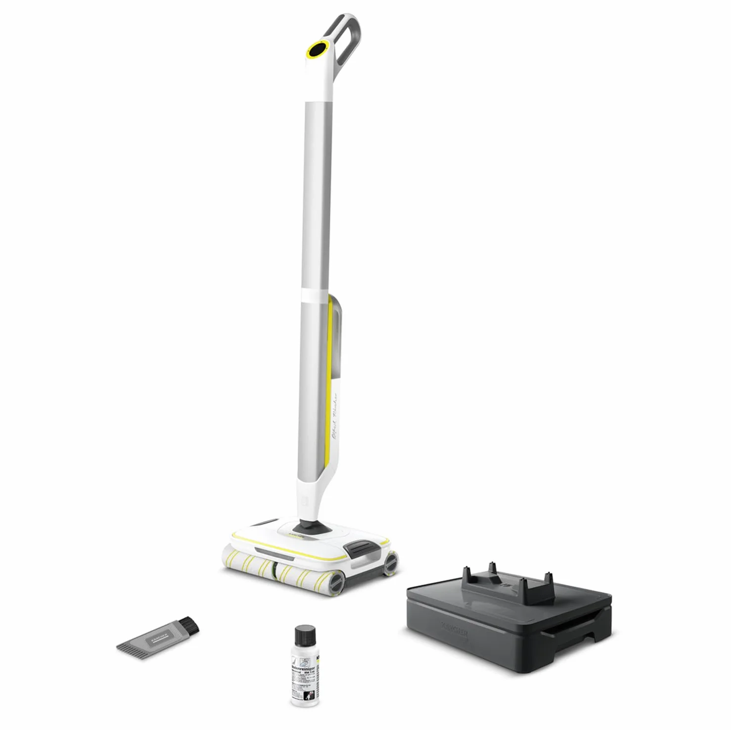 Kärcher mop elektryczny FC 8 Smart Signature Line, bezprzewodowy mop podłogowy z 4 obrotowymi padami z mikrofibry, z aplikacją, czas pracy: ok. 60 min, wydajność powierzchniowa: ok. 230 m²