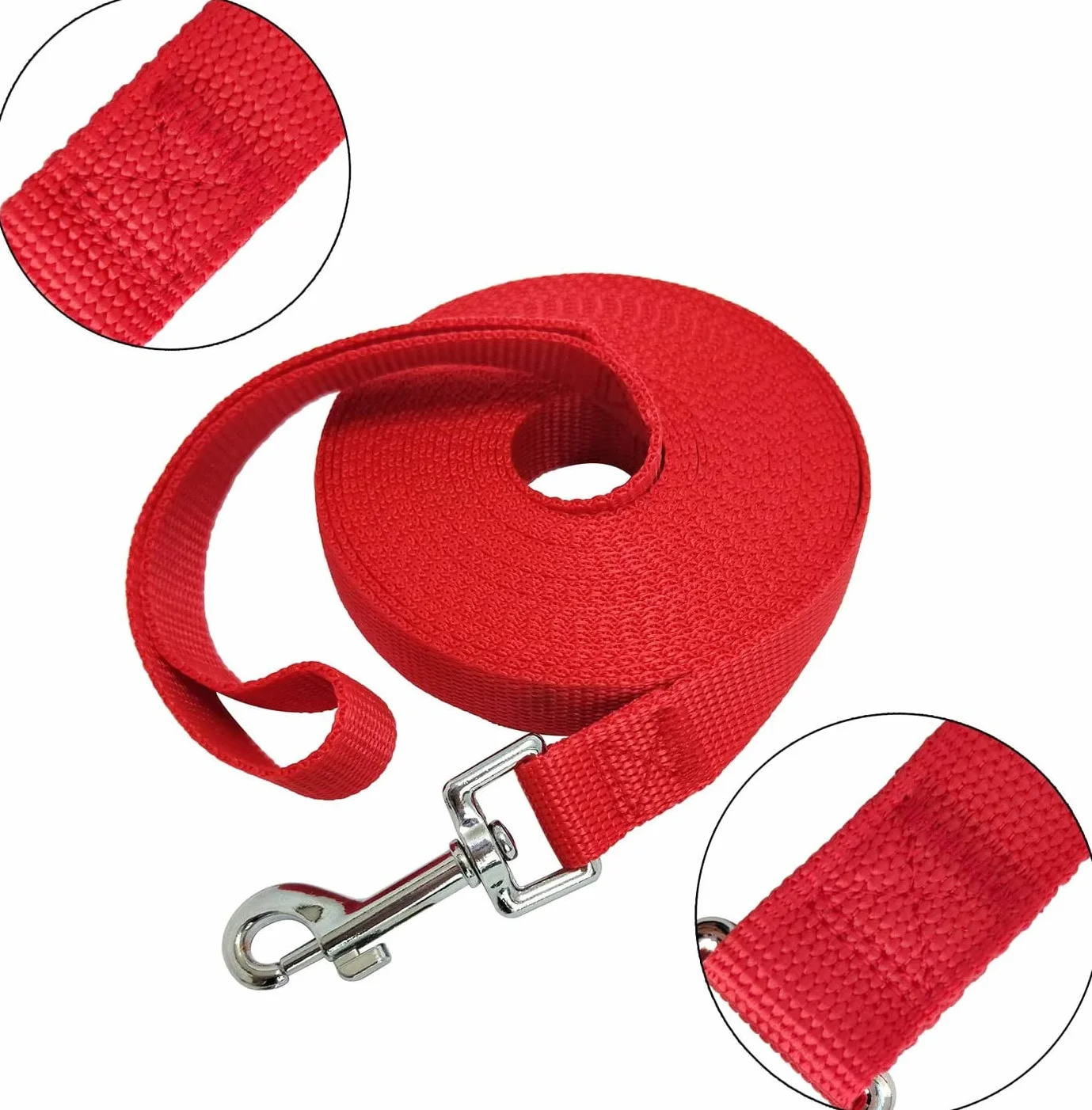 LATRAT Smycz dla psa 1,2-30 m długa czerwona 5 x 1,5 cm