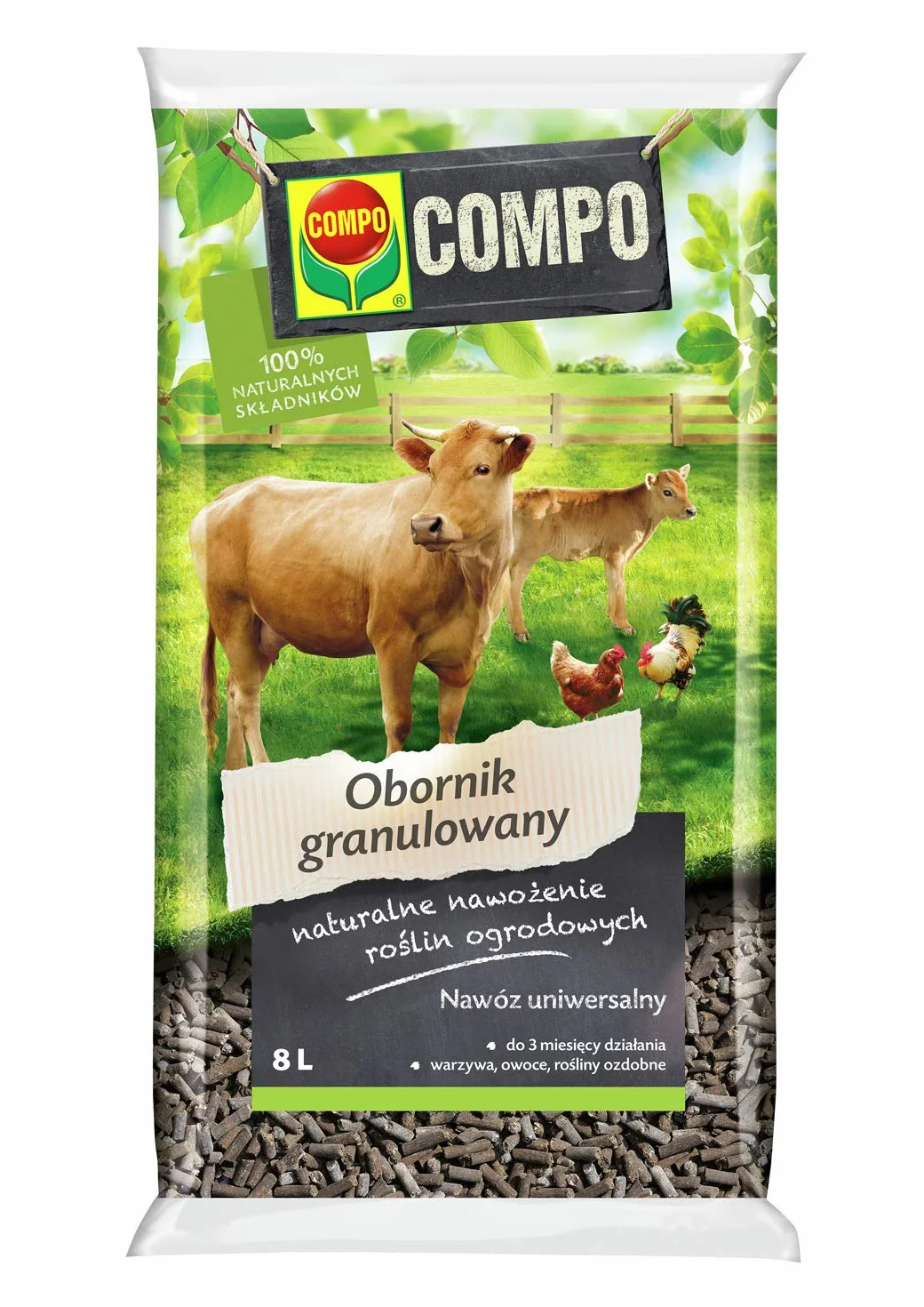 COMPO Obornik granulowany 8l