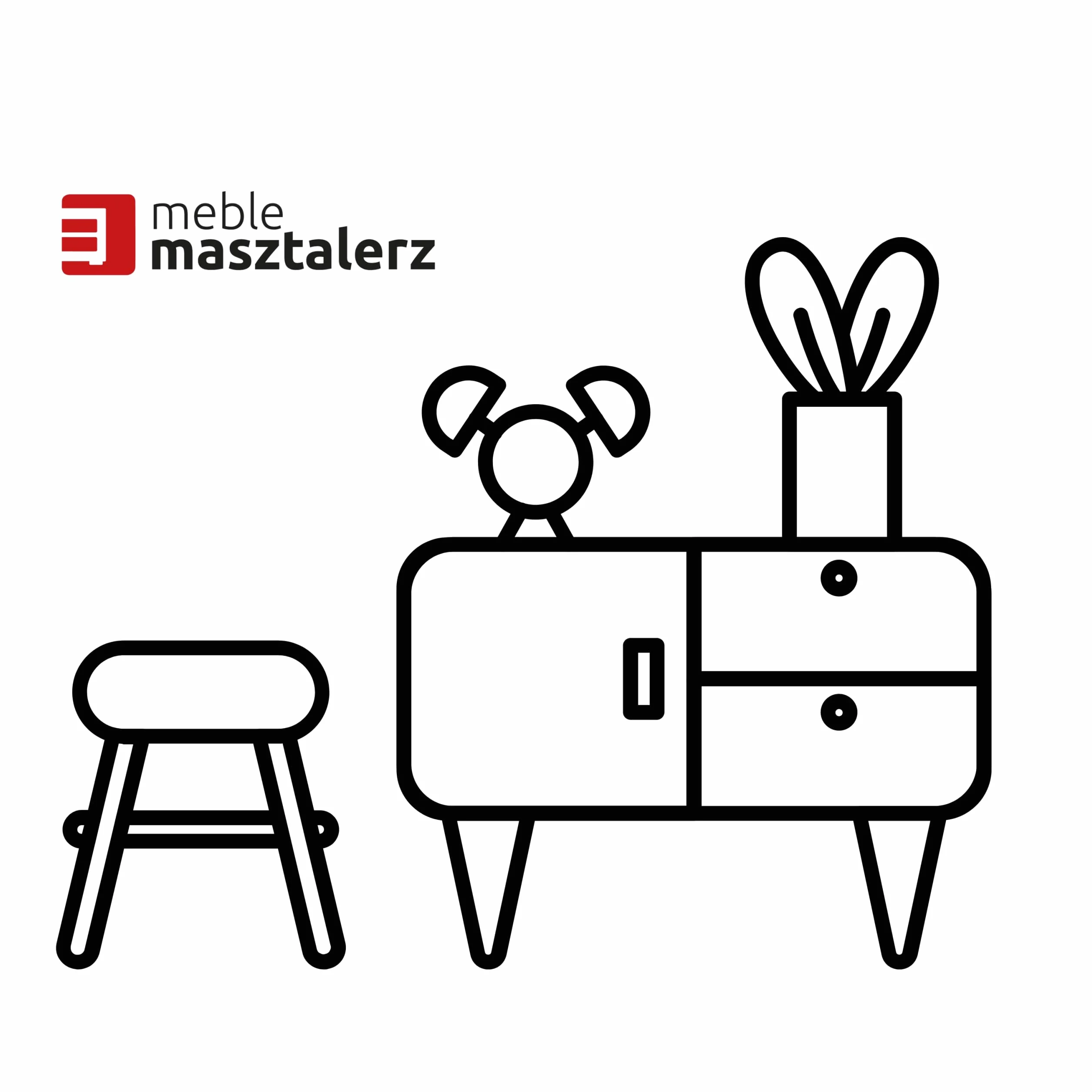 meble masztalerz Komoda Sonoma 70 cm Matowa z 4 szufladami - 70x102x39 cm - Komoda do salonu, sypialni - Szafka z szufladami - Komoda z szufladami