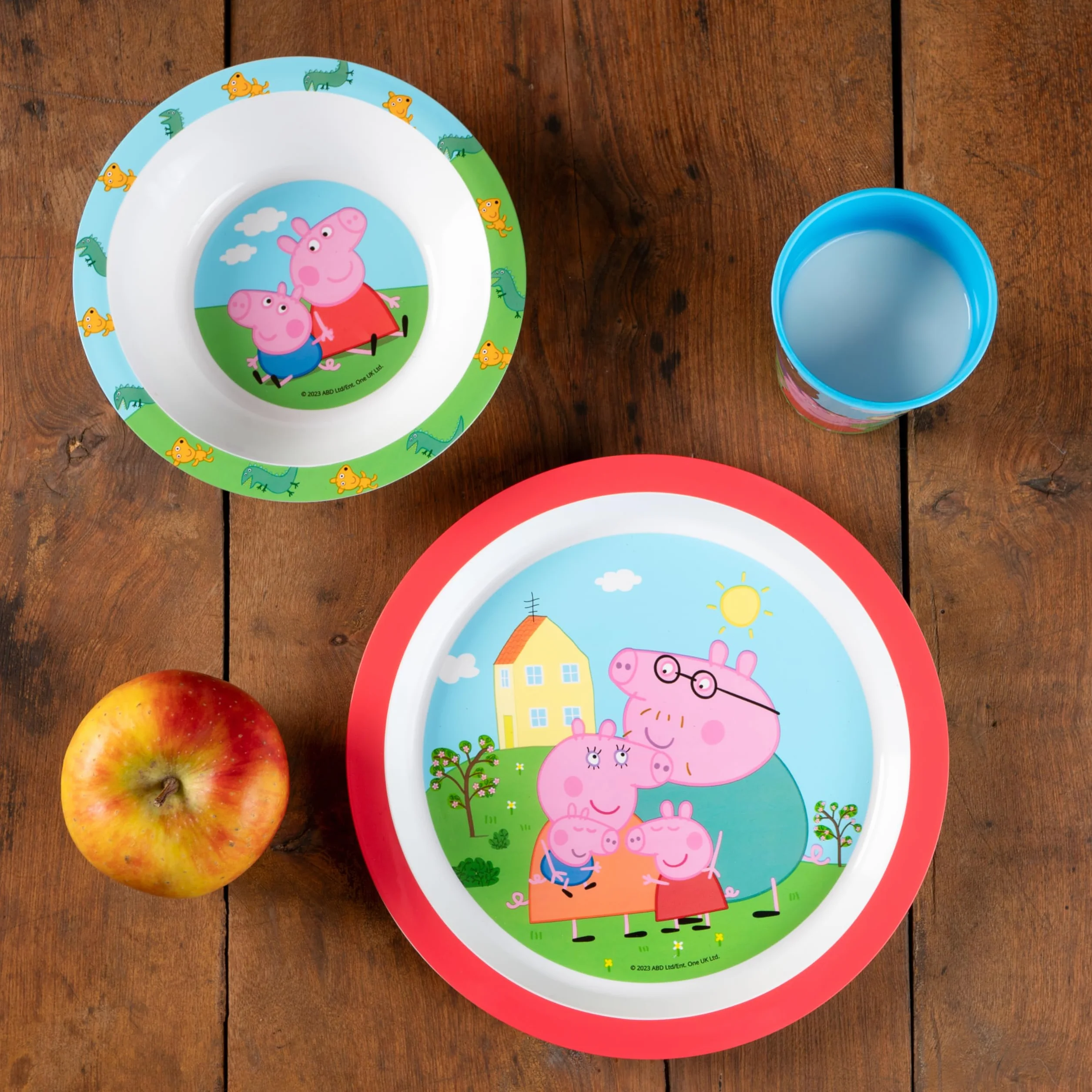 Świnka Peppa 3-częściowy zestaw śniadaniowy