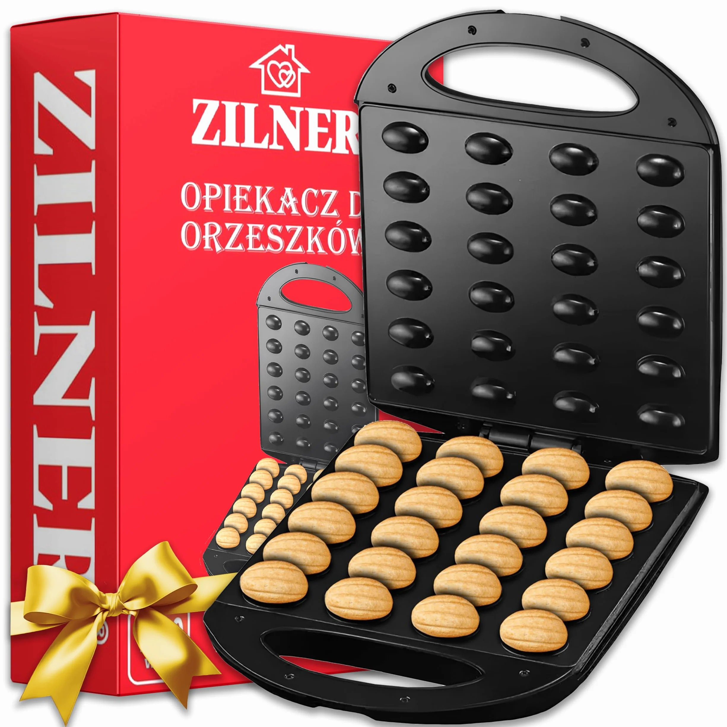 Opiekacz Do Orzeszków 24 szt Wypiekacz Forma Do Ciastek 1400w Zilner ZL-110