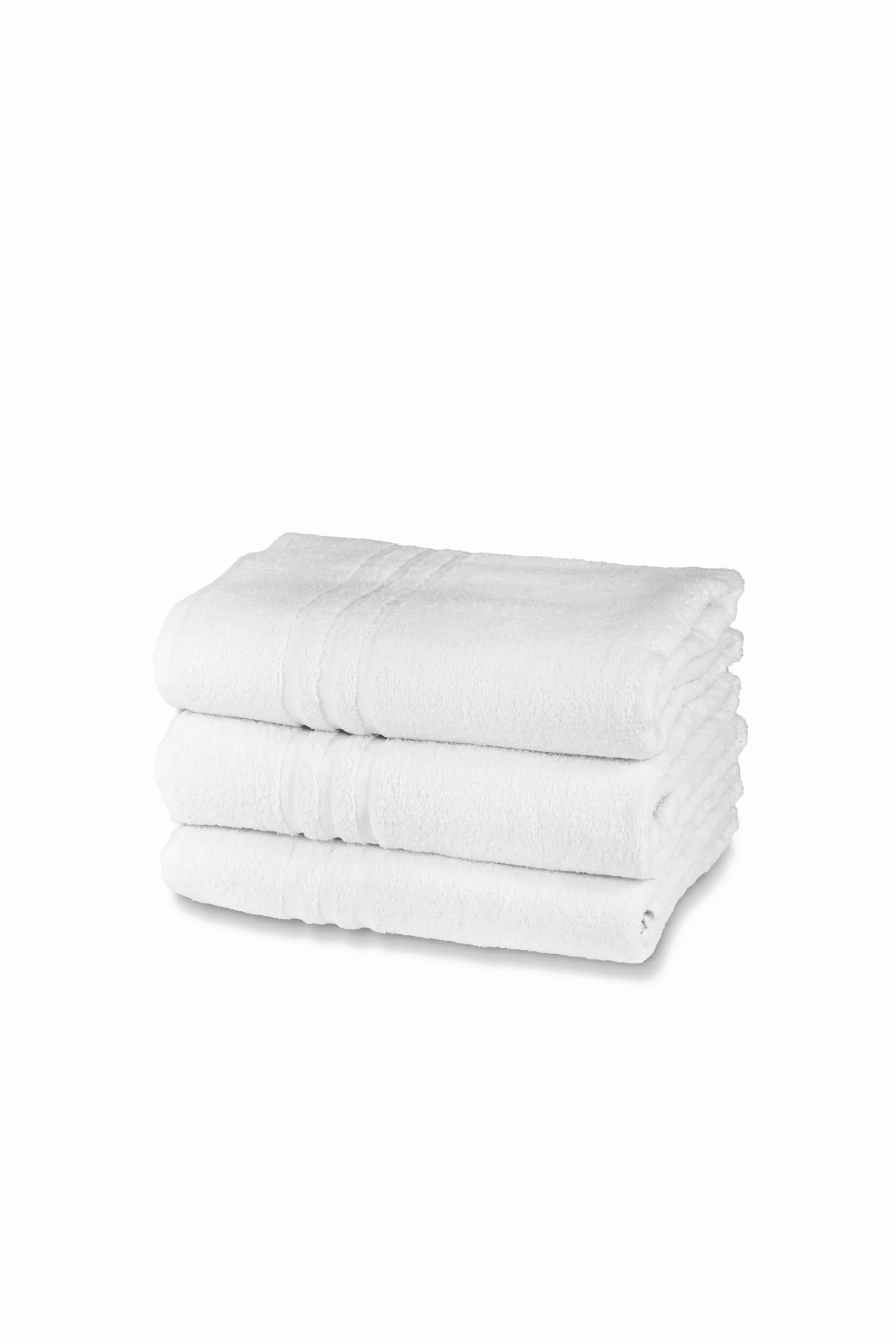 Zestaw ręczników kąpielowych frotte, 100% bawełna, 3 gości/bidet, zestaw 3 sztuk, rozmiar 40 x 60 cm, 380 g/m², idealny do pensjonatów i hotelu, odporny na częste pranie, biały, niezbędny