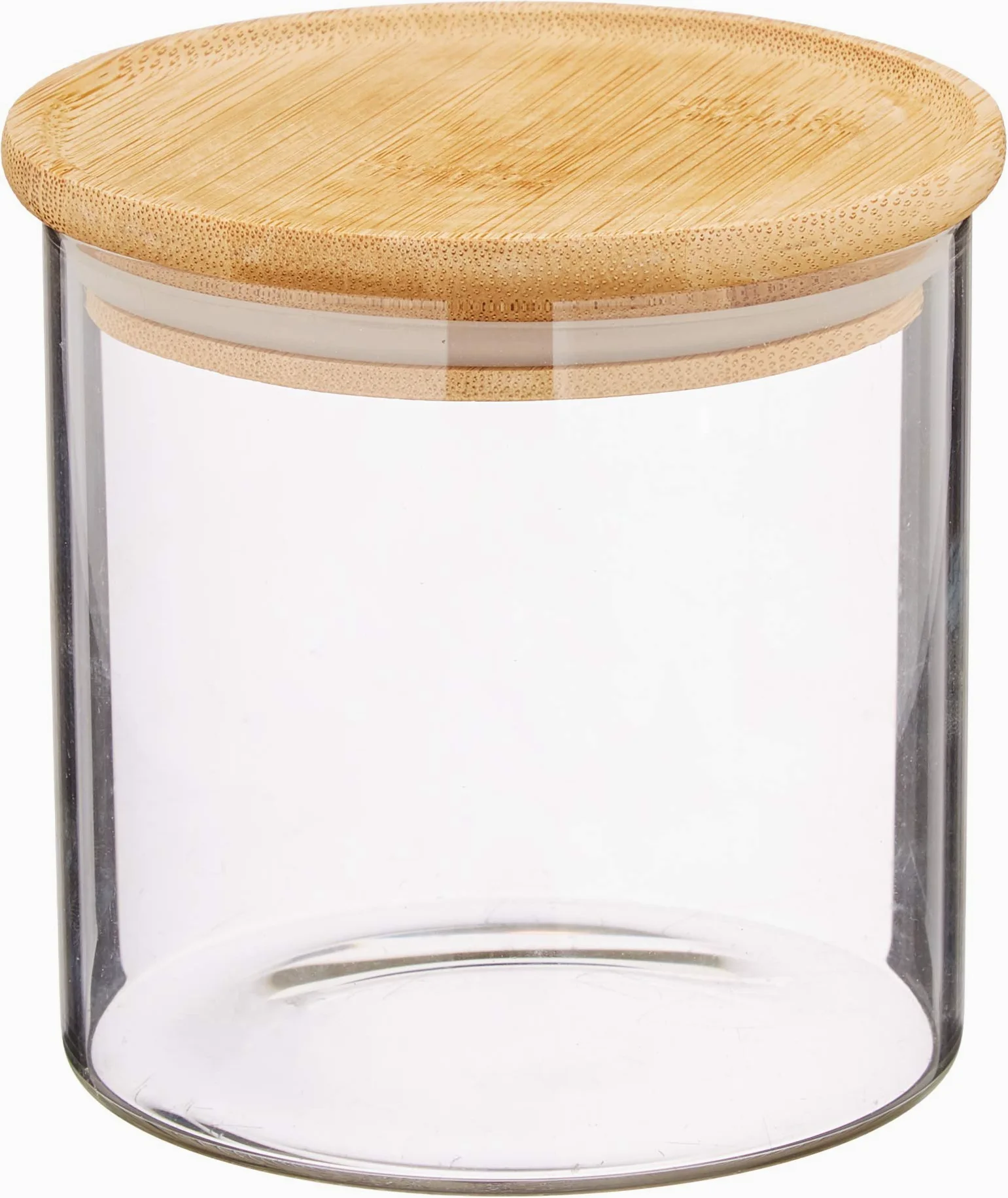 Słoik do przechowywania 500 ml 10x10 cm pokrywka bambusowa