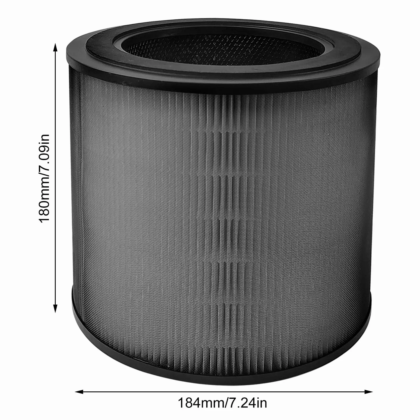 2 filtry HEPA kompatybilne z Philips AC0950 AC0951, filtr wymienny, wysoce wydajna filtracja, czyste powietrze, nadaje się do domu, hotelu, biura (czarny)