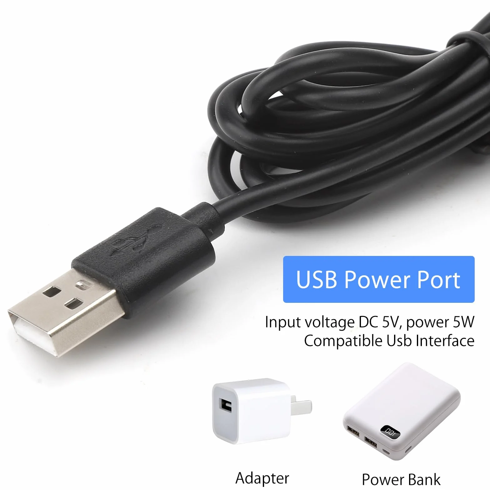 APOMOONS Wytwornica mgły do akwarium, ultradźwiękowy nebulizator, USB LED, zmiana koloru, urządzenie przeciwmgielne z ochroną przed brakiem wody, do fontanny, stawu, akwarium, łatwy w obsłudze, 5 V