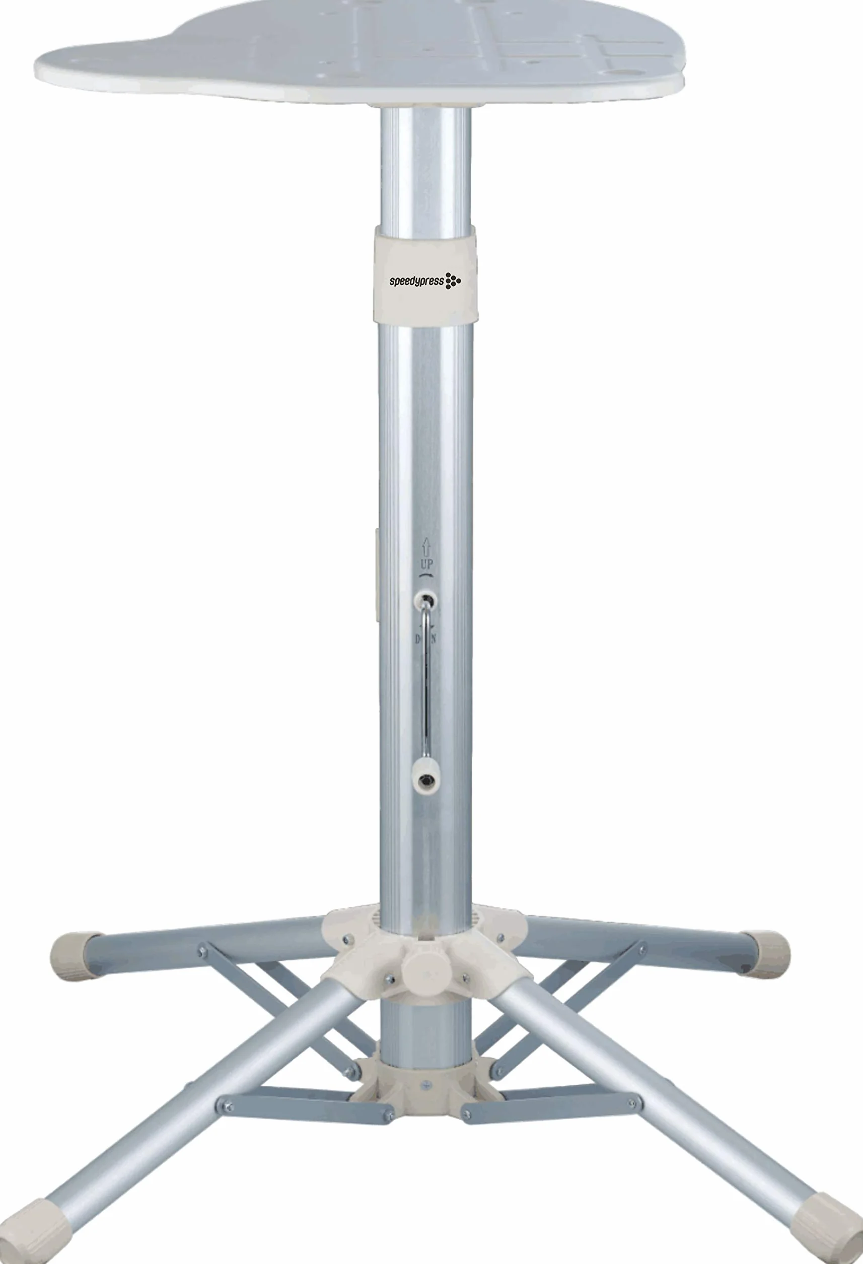 Prasa do prasowania parowego 81HD, biała, wytrzymała, profesjonalna, 81 cm z podstawką firmy Speedypress (+ bezpłatne mocowanie żelaza, filtr wody zapobiegający osadzaniu się kamienia, pokrywa