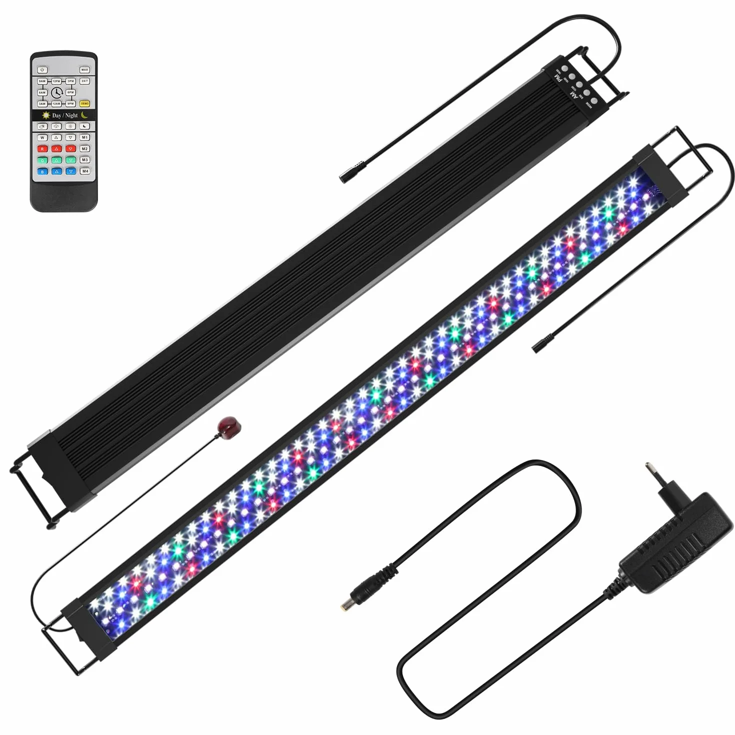 Oświetlenie LED do akwarium 45 W, tryb 24/7, 5 trybów DIY, regulacja jasności, 120-150 cm