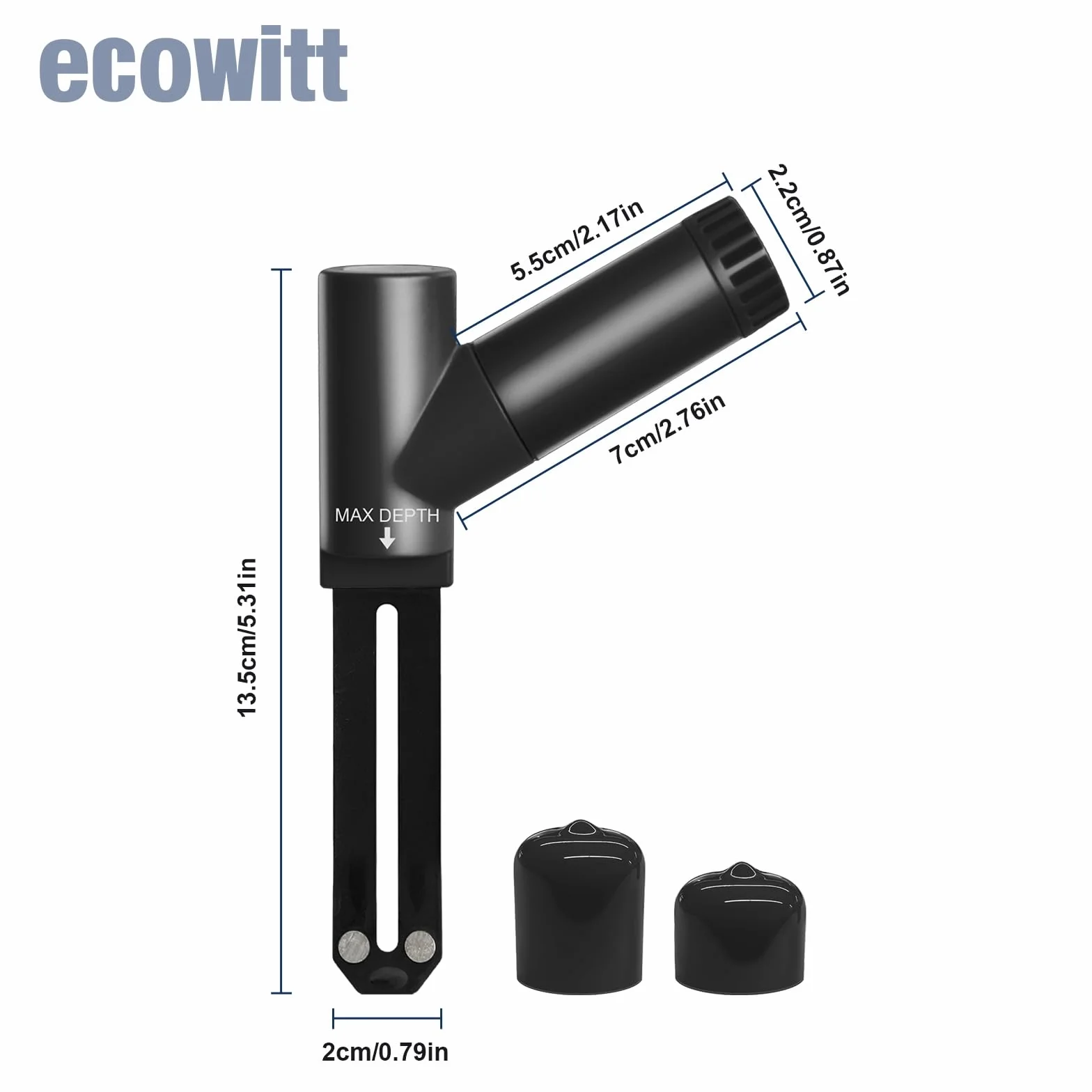 ECOWITT WH52 czujnik wilgotności gleby + 16-kanałowy czujnik EC, higrometr do roślin wewnątrz i na zewnątrz, monitor wody roślinnej, tester higrometru glebowego, nie może być używany samodzielnie