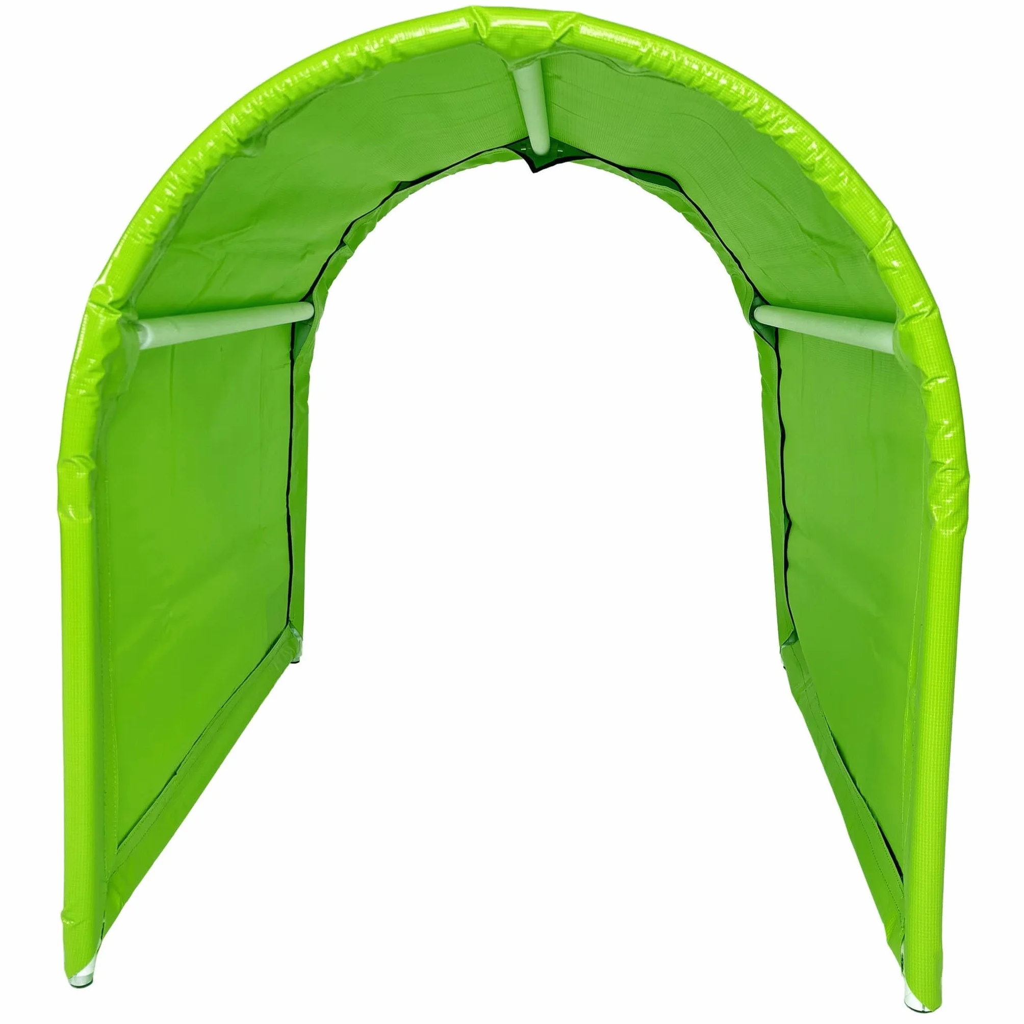 Callieway® BOLO-des Alpes Hoopers-Tunnel dwupak – bezpodłogowy i stabilny, 2 x 1 m, aluminiowa rama i promieniowanie UV, trening zwinności dla psów, limonkowa zieleń