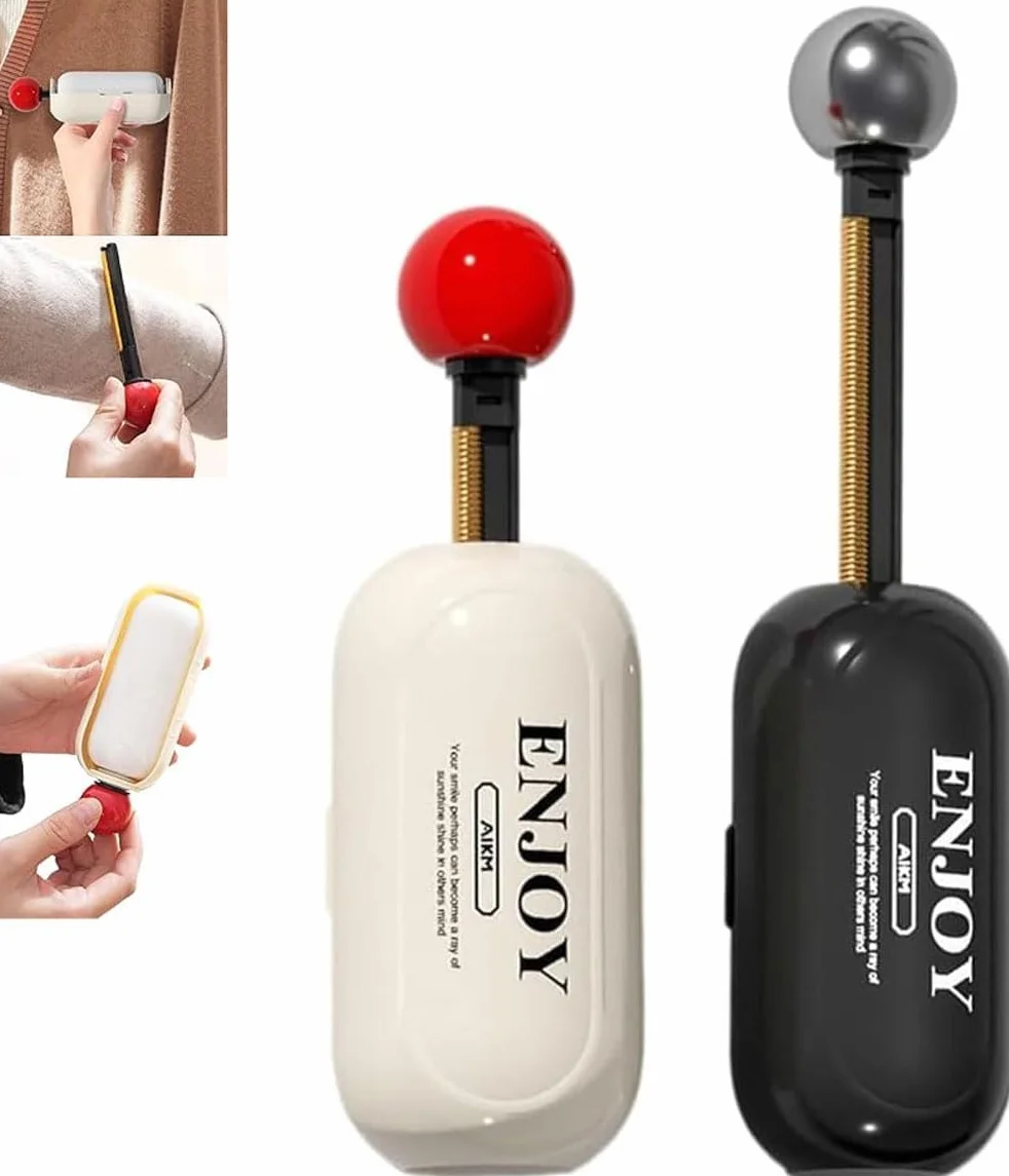 Enjoy Lint Roller, Enjoy Sticky Lint Roller, Wielokrotnego Użytku Sticky Roller, 2 W 1 Zmywalny Do Usuwania Kłaczków, Przenośny Wielokrotnego Użytku Wałek Do Usuwania Kłaczków (2 Szt)
