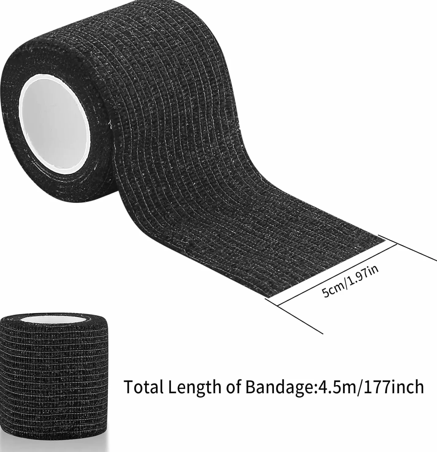 Bandaż samoprzylepny elastyczny 8 rolek 2"x4,5 dla psa kota