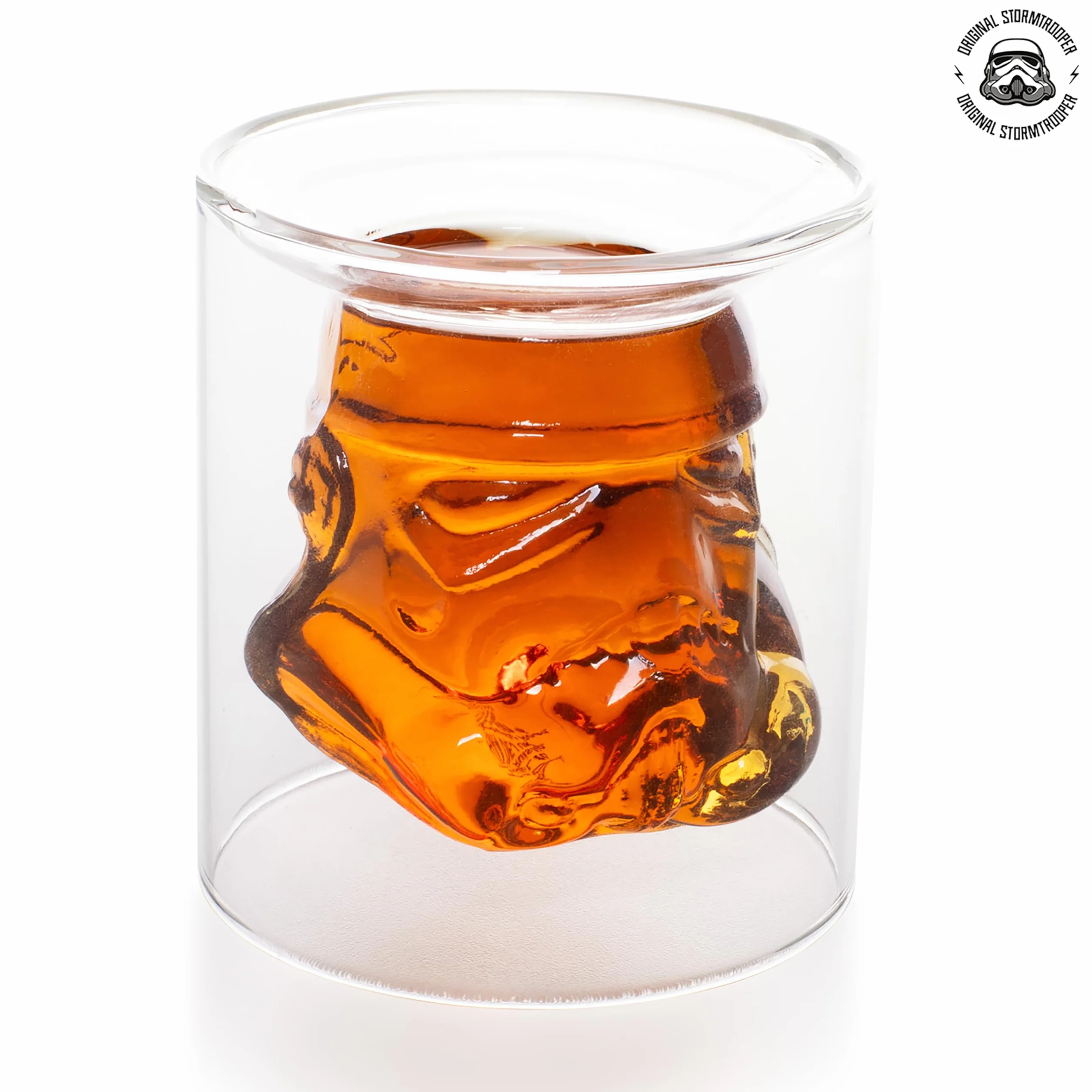 Oryginalna odwrócona szklanka do whisky, przezroczysta, do whisky, burbonu i szkockiej, 150 ml, idealna szklanka do whisky, szklanka do rumu, prezent dla mężczyzn - ThumbsUp!