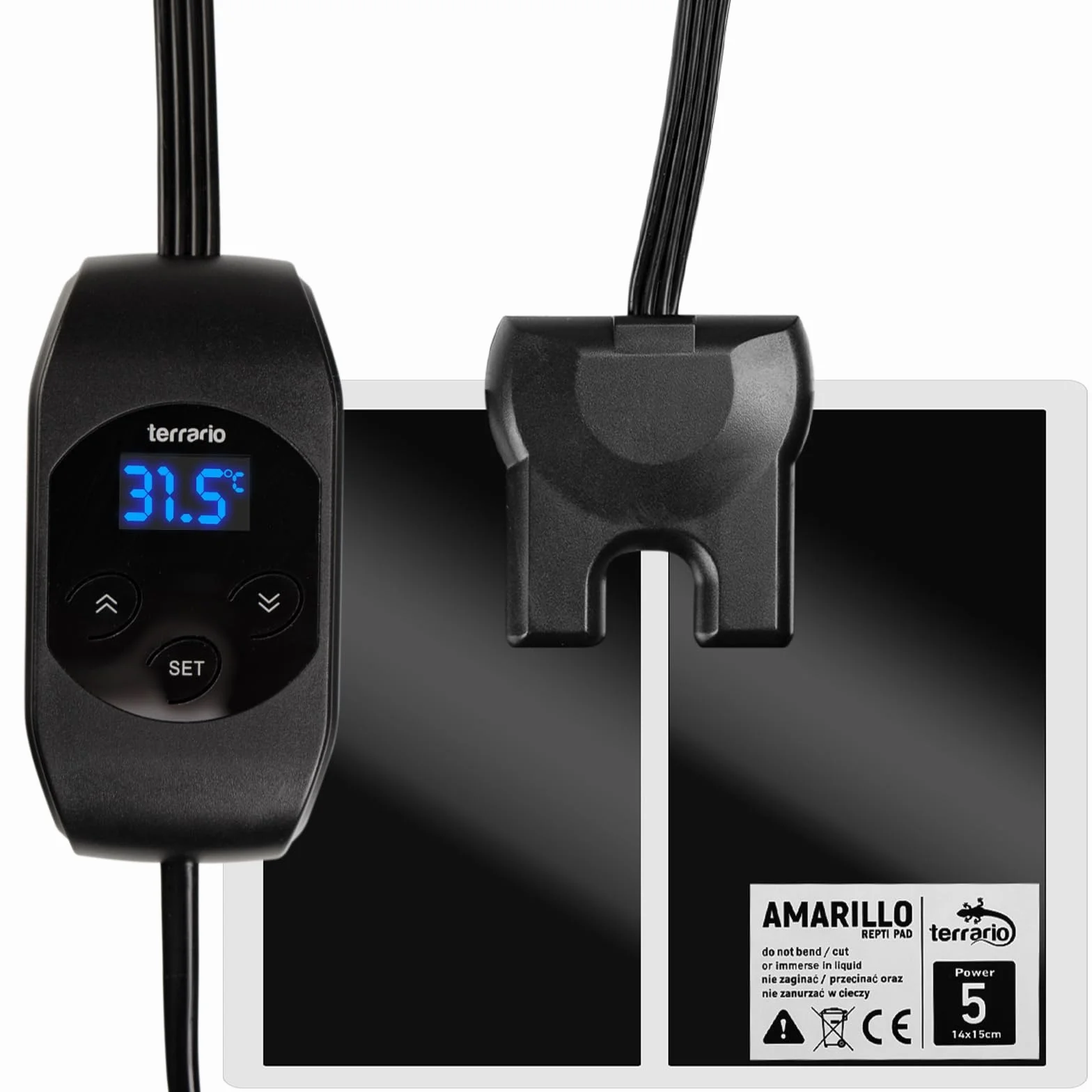 Mata grzewcza z termostatem LCD Terrario Amarillo 5W