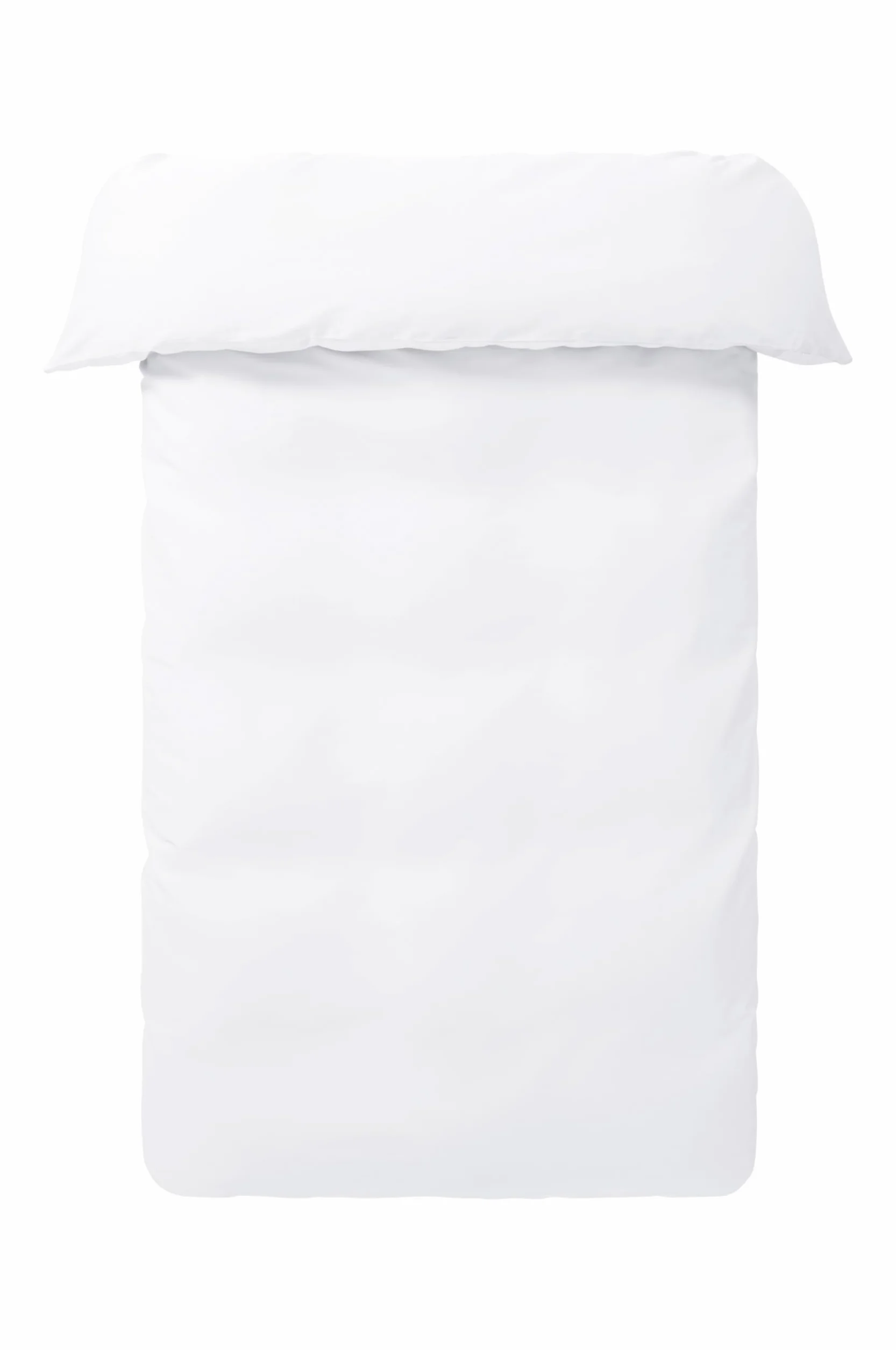 Jotex Zack satynowa poszwa na kołdrę, 100% wysokiej jakości, ekskluzywna satyna z bawełny organicznej, certyfikat GOTS, biała, 200 x 220 cm