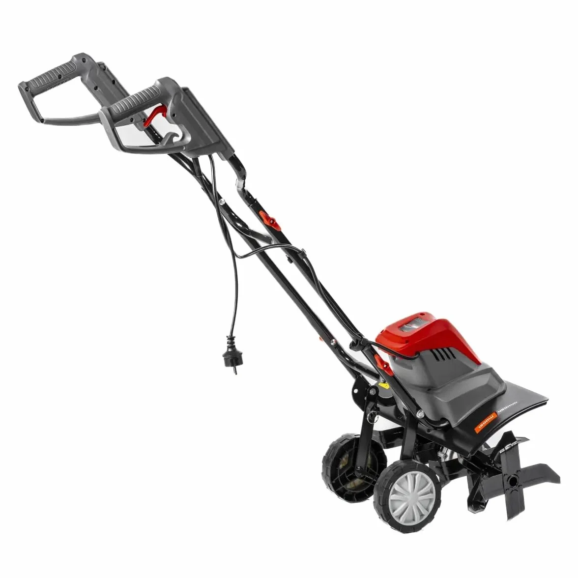 Dedra Elektryczna glebogryzarka ogrodowa o mocy 1500 W, z kołami transportowymi, szerokość robocza 45 cm, waga 13 kg, tworzywo sztuczne, metal, frezarka ogrodowa, konturowany, ergonomiczny uchwyt