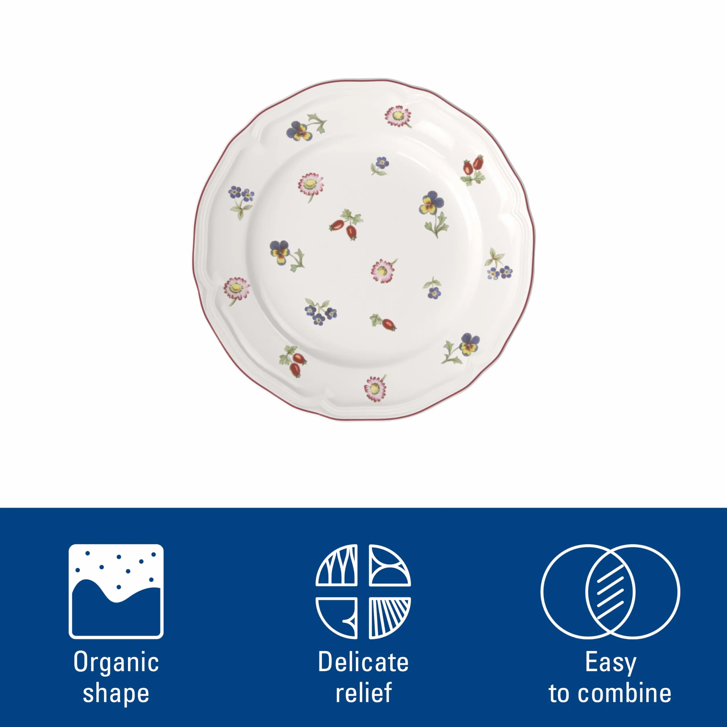 Villeroy & Boch Petite Fleur Talerz, Biały, 21 cm