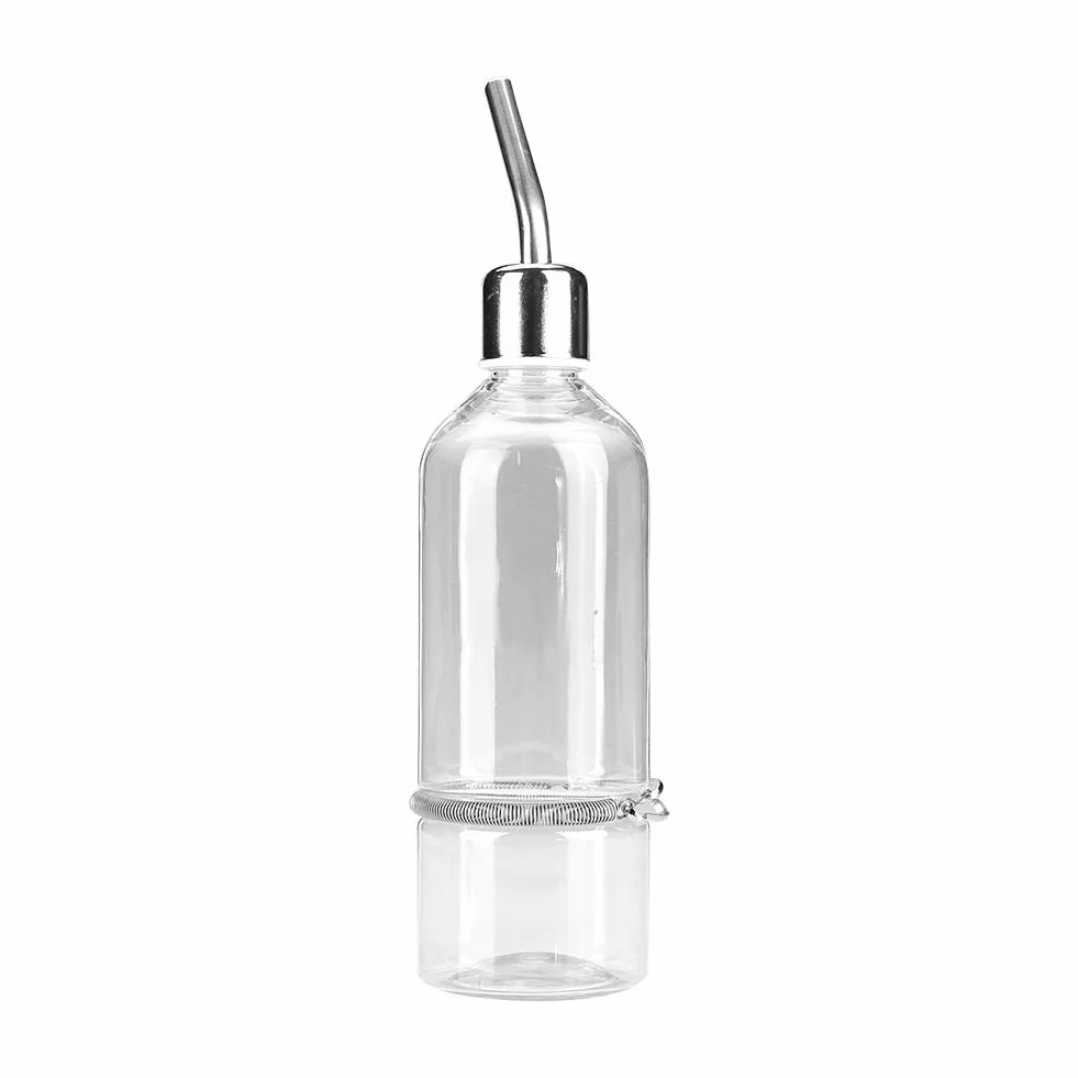 Pssopp 180 ml / 350 ml Parrot Fontanna do picia Papuga Podajnik wody Papuga Butelka do karmienia ptaków Chomik Butelki na wodę Dozownik wody ze smoczkiem ze stali nierdzewnej dla ptaków i małych zwierząt (-ów)