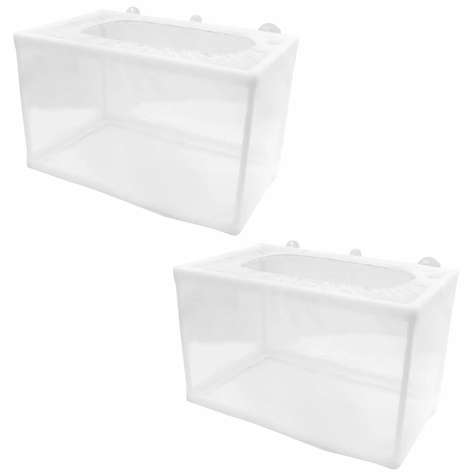 Siatkowanie izolacyjne do hodowli ryb 26x15x15 cm z 6 przyssawkami do akwarium