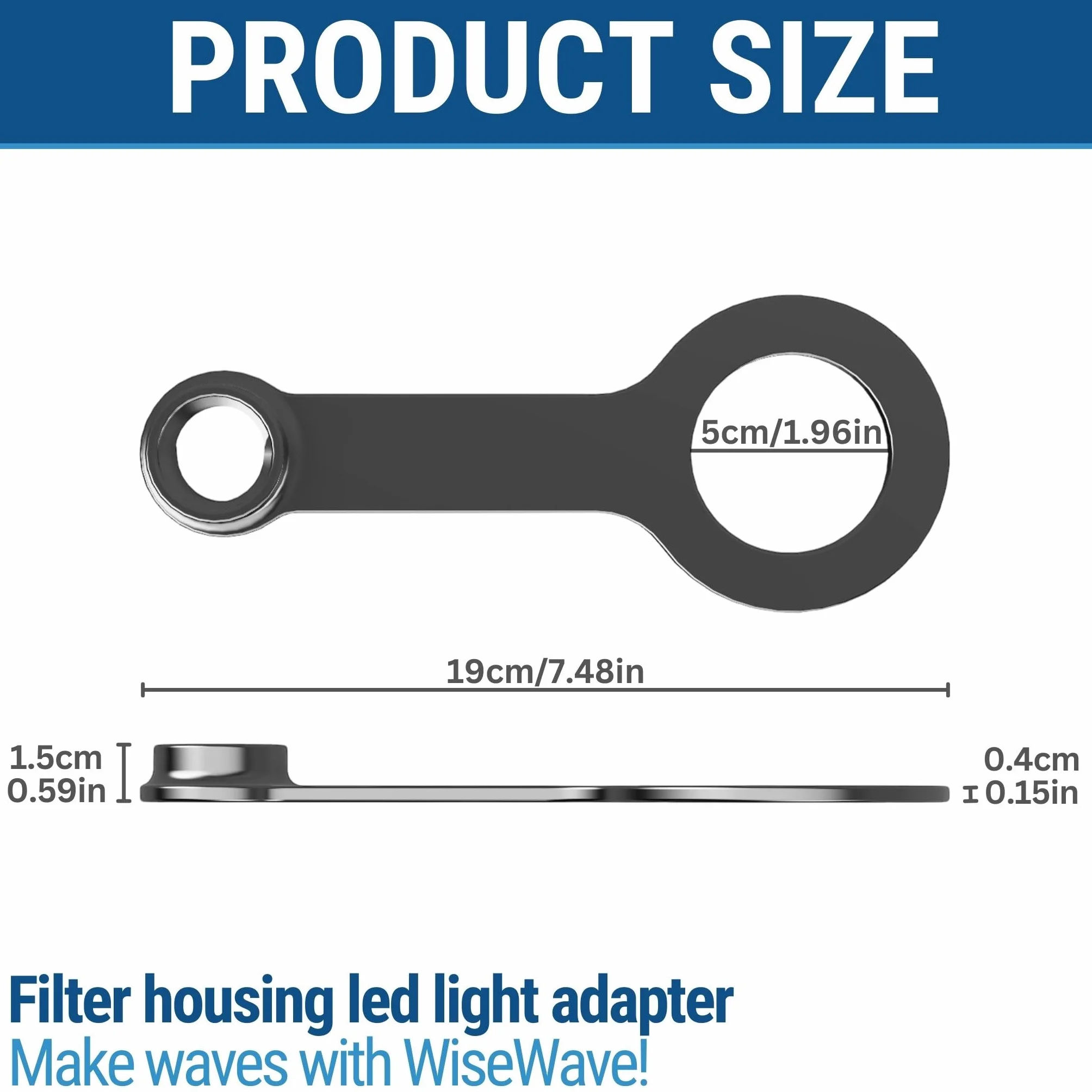 Generic Adapter światła LED (1 opakowanie), biały, owalny, kompatybilny z modelami Air Jet i Hydro Jet Pro