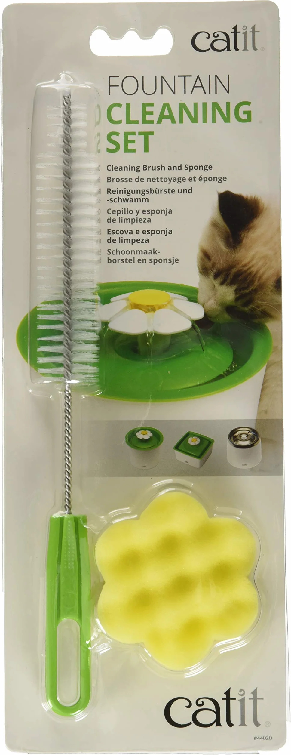 Catit Zestaw do czyszczenia fontann wodnych dla kotów, Catit 44020, biały