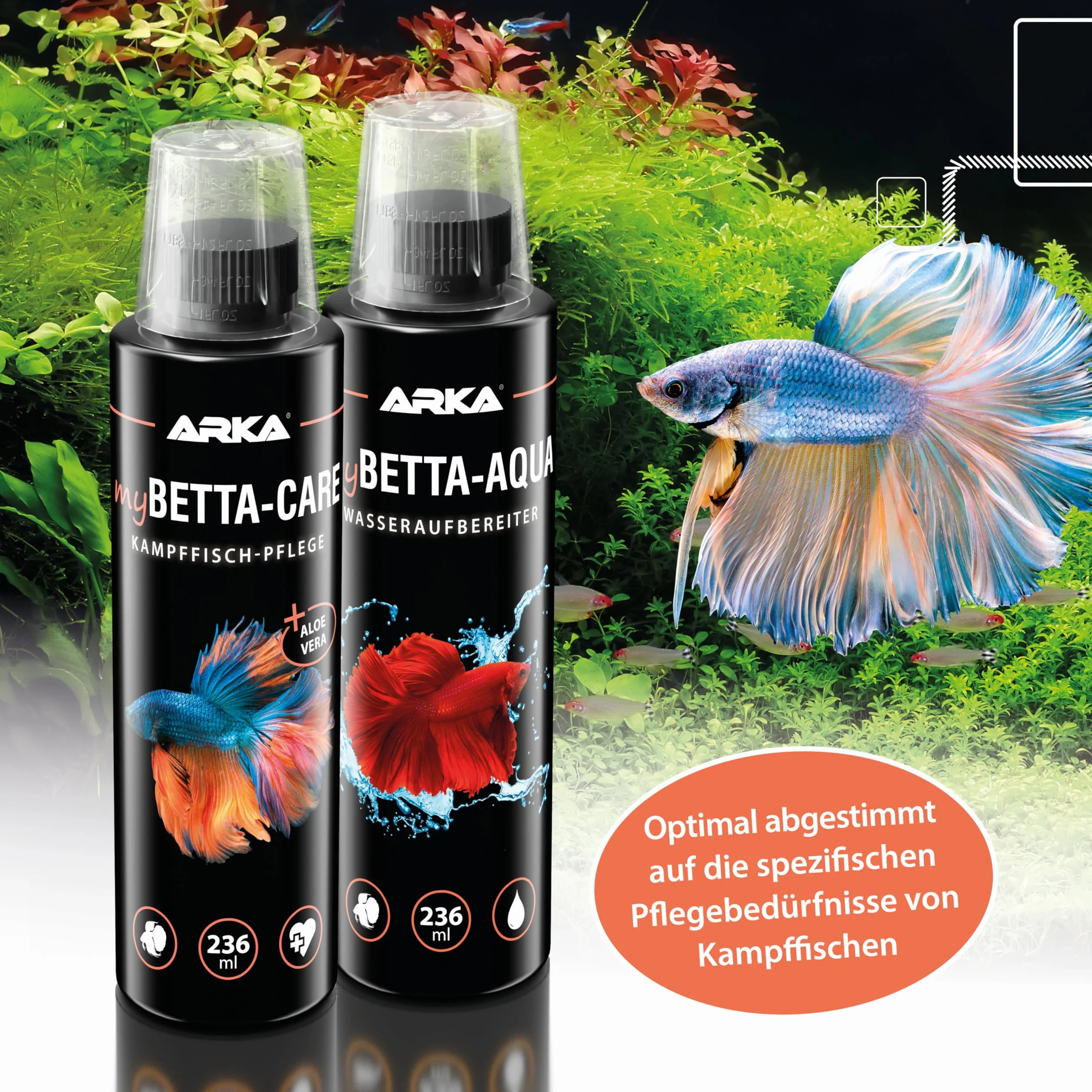 ARKA myBETTA-Care 118 ml środek do pielęgnacji ryb bojowych Betta w akwariach słodkowodnych