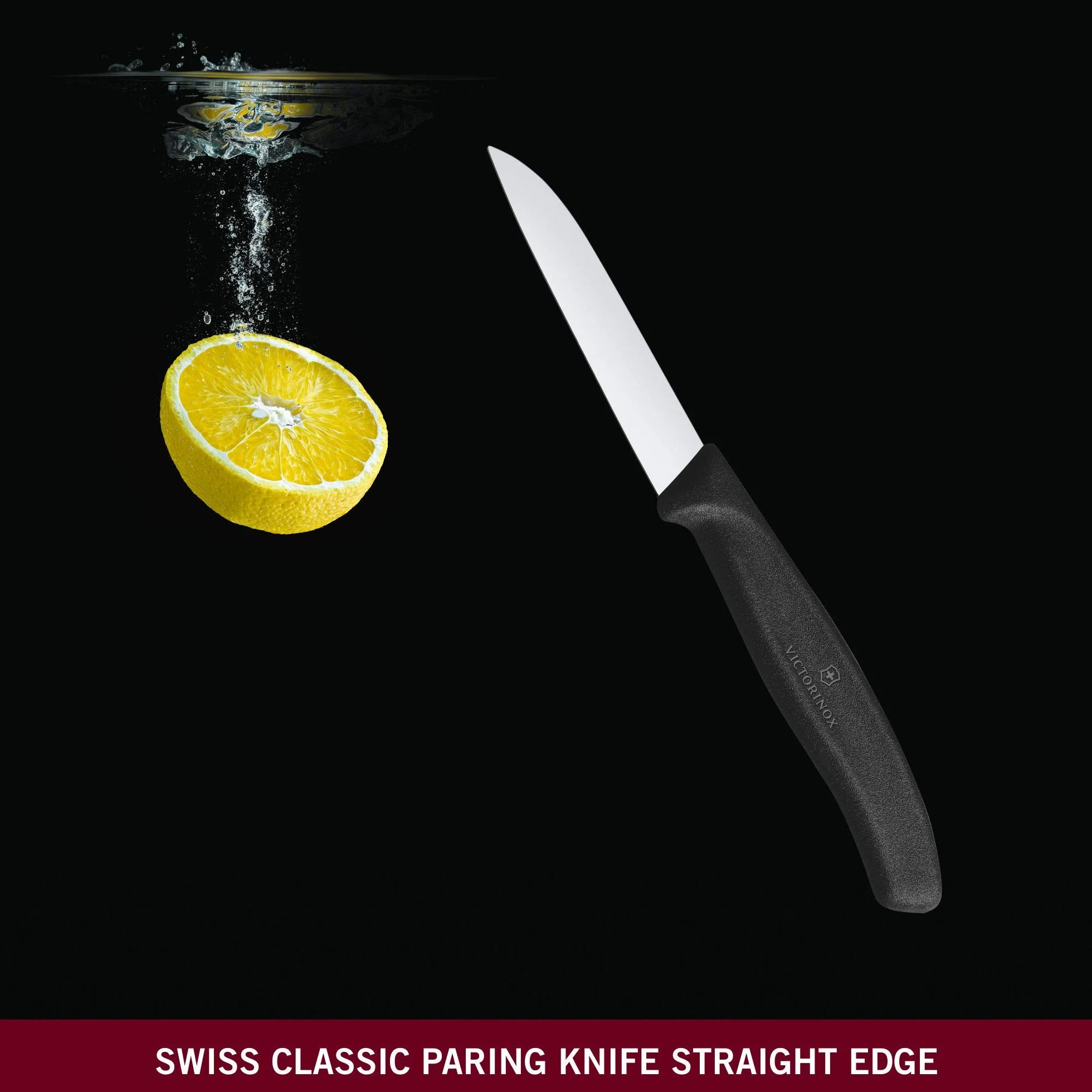Victorinox Swiss Classic Nóż do Owoców i Warzyw, Stal Nierdzewna, Czarny, 8 cm