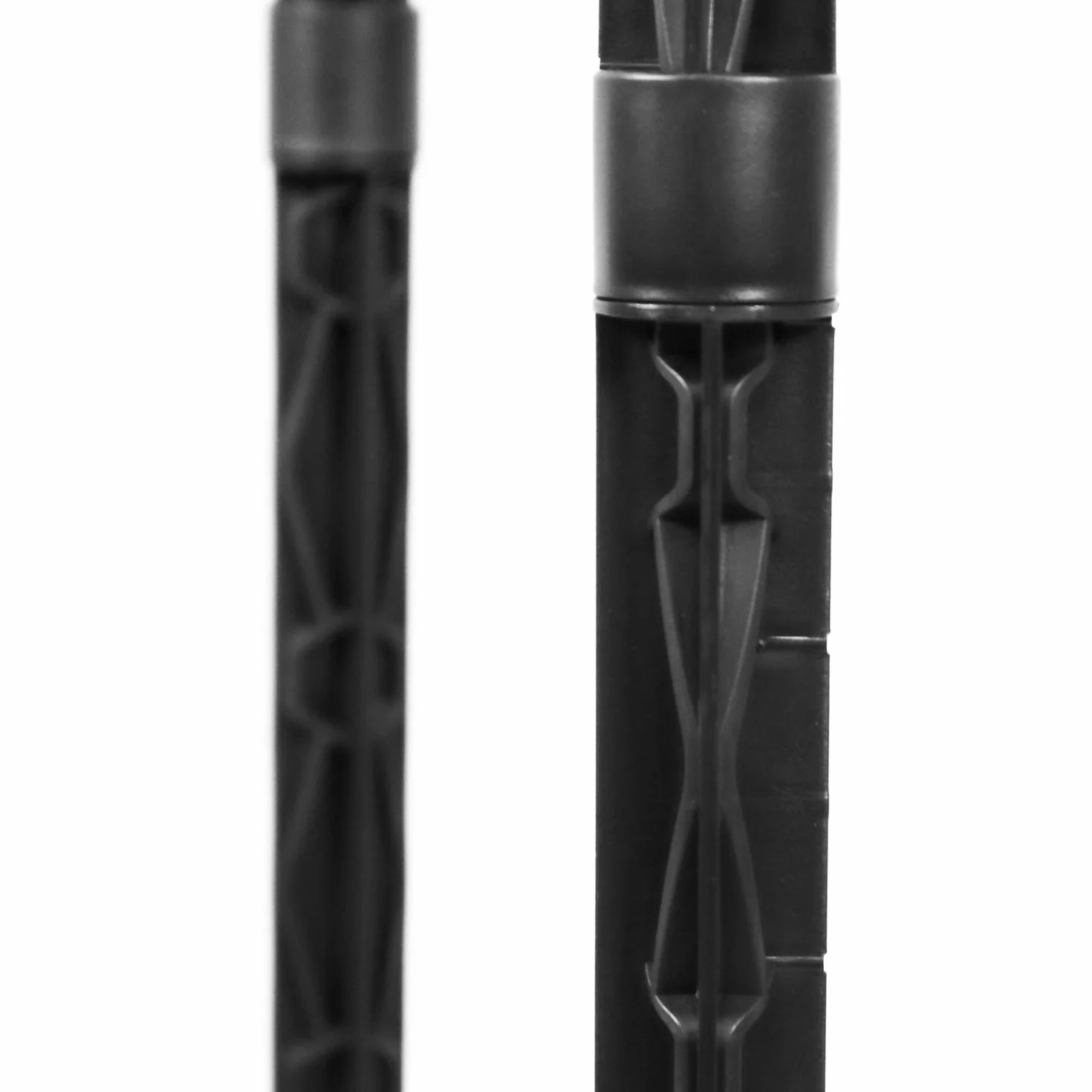 COM-FOUR® 2x uchwyt na worki z pokrywa, mozliwosc ustawienia na 3 wysokosciach, idealny do domu, ogrodu, warsztatu i na kemping do usuwania odpadów (Pokrywka - niebieska + czerwona)