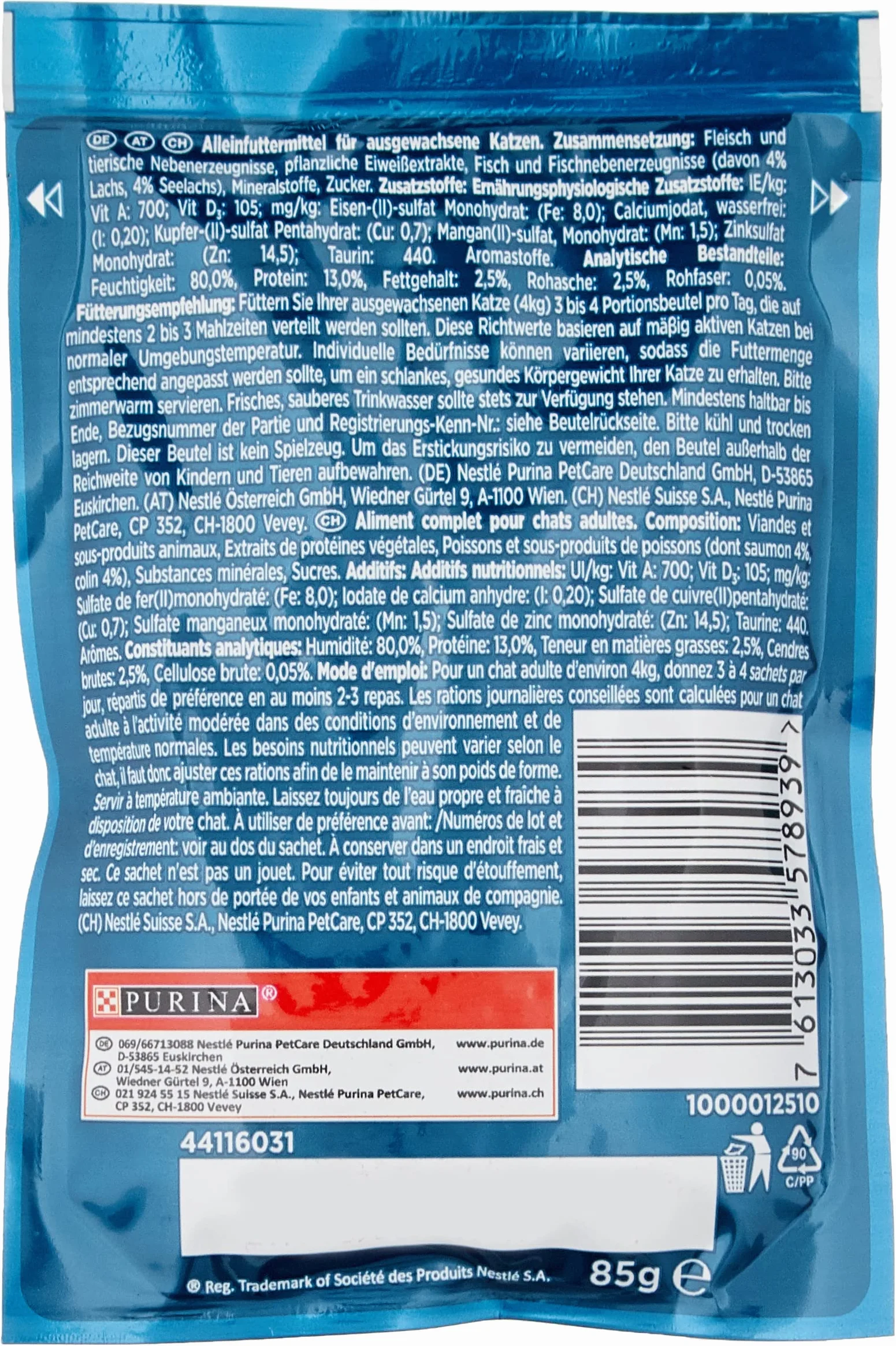 Gourmet Perle Karma dla Kotów Łosoś Mintaj 26 x 85 g