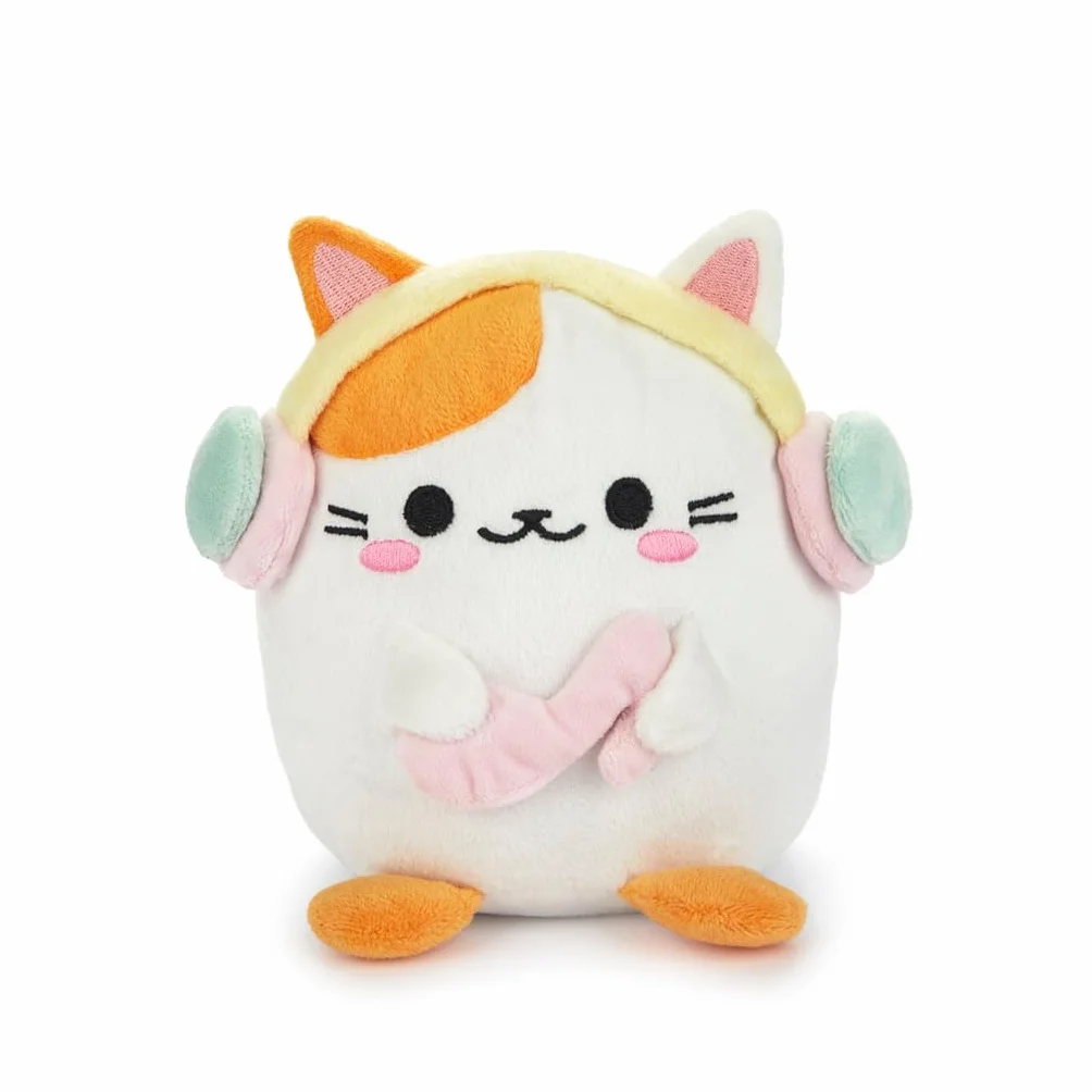 Balvi Kawaii Melody podpórki do książek biały kot ze słuchawkami poliester