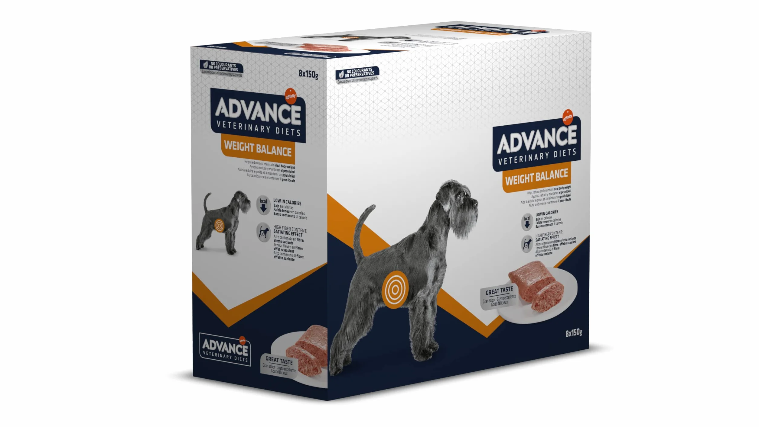 Advance Veterinary Diets Weight Balance mokra karma dla psów Multipack 8x150 g
