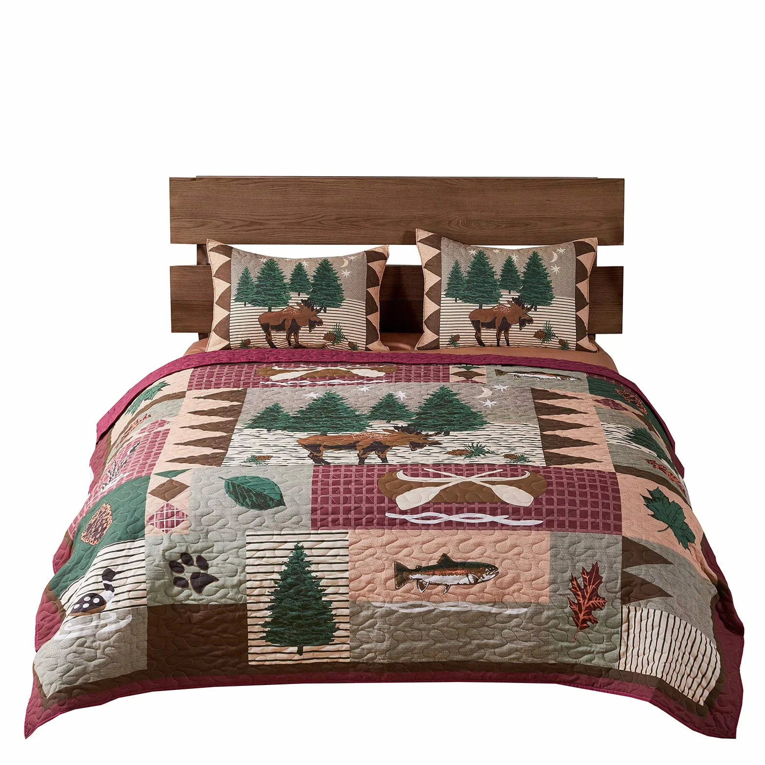 Greenland Home Zestaw kołder, mieszanka poliestru, naturalna, królowa