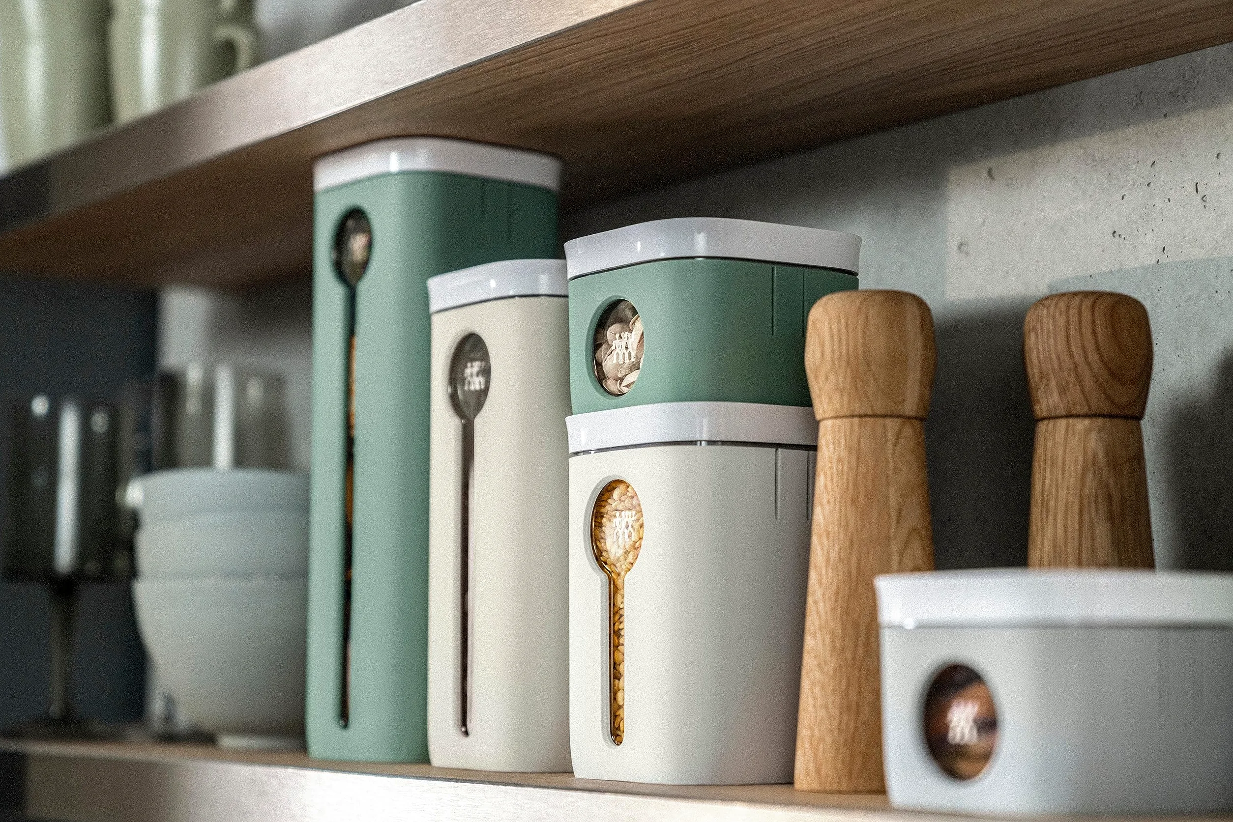 ZWILLING FRESH & SAVE CUBE Pojemnik na pojemnik o rozmiarze 4S, ochrona przed światłem słonecznym, wskaźnik poziomu napełnienia, tworzywo sztuczne wolne od BPA, kość słoniowa