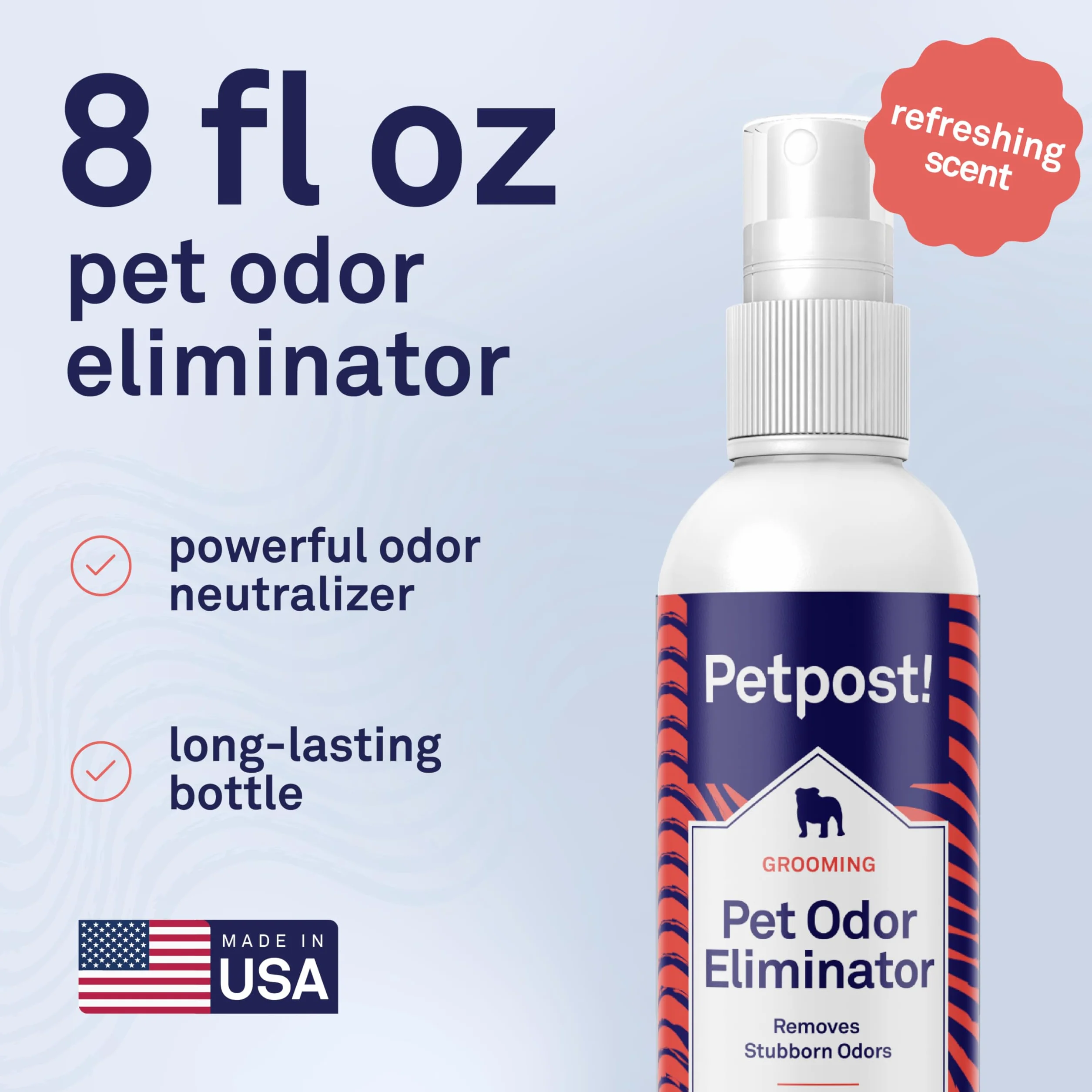 Petpost | Pet Odor Eliminator Spray for Dogs & Cats - Naturally Effective Deodorant and Bad Smell Killer - For Spraying Your Pet or Around the Home