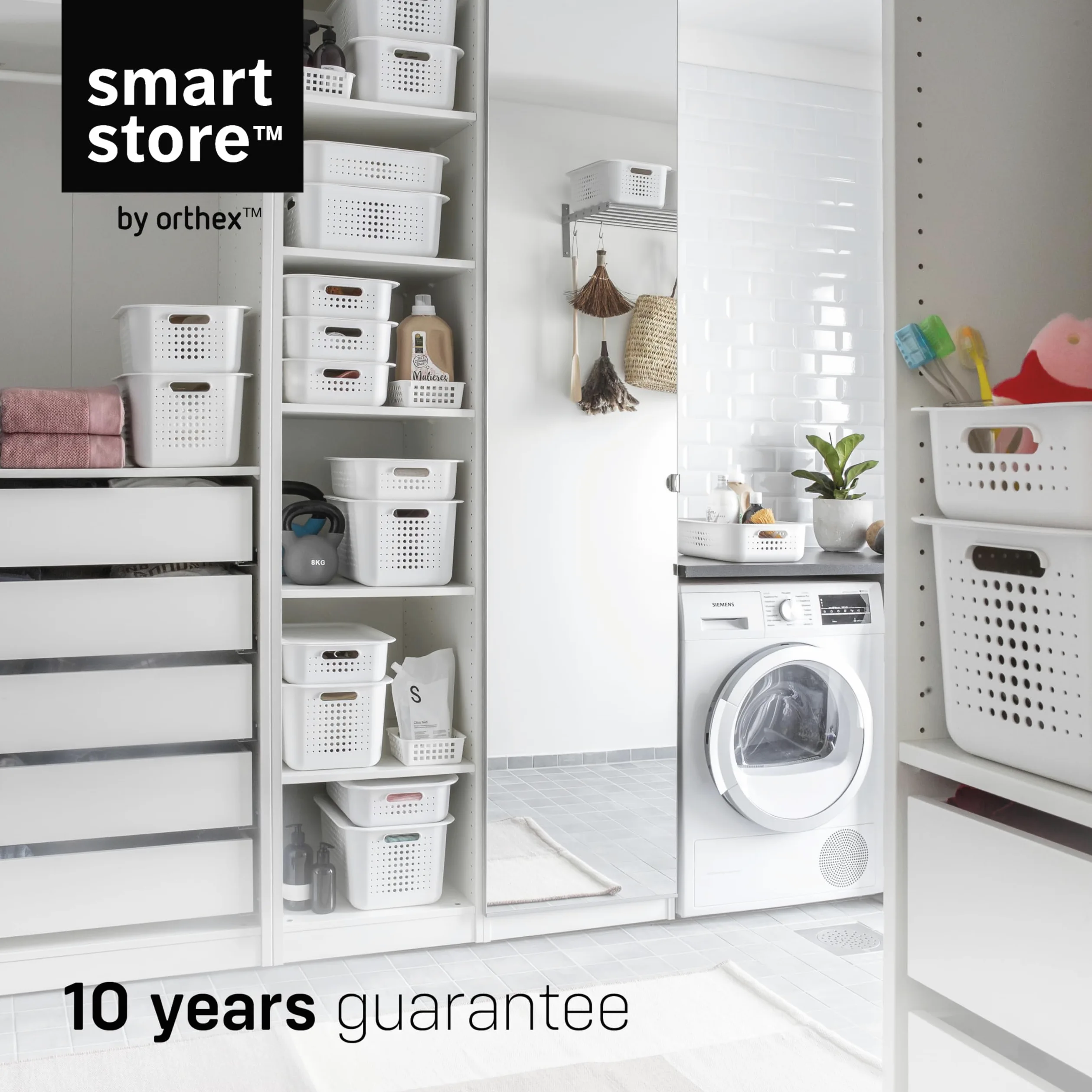 SmartStore Recycled 20 Tworzyw Sztucznych Przechowywanie Kosz, Biały