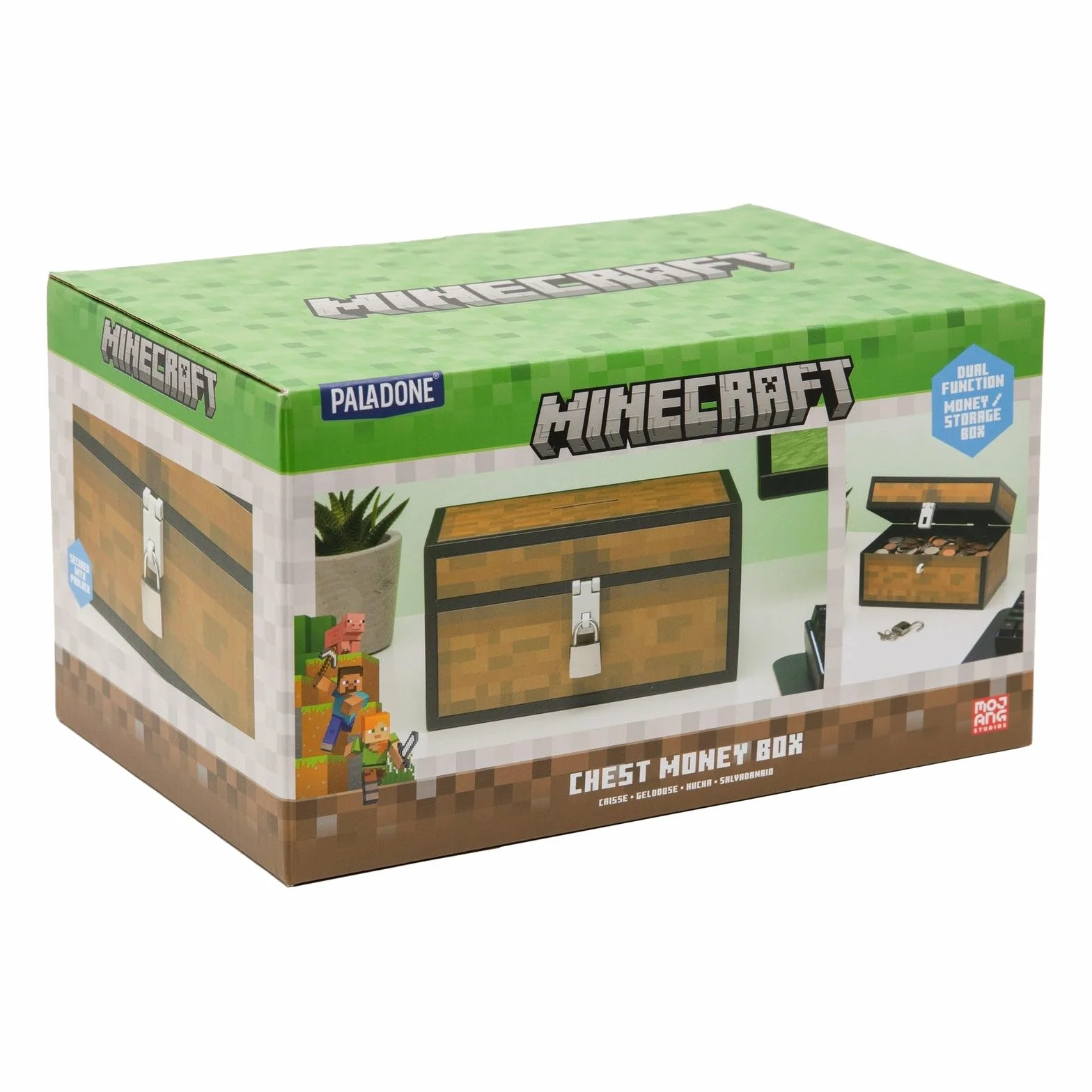 Paladone Minecraft Chest skarbonka, wielokolorowa, jeden rozmiar