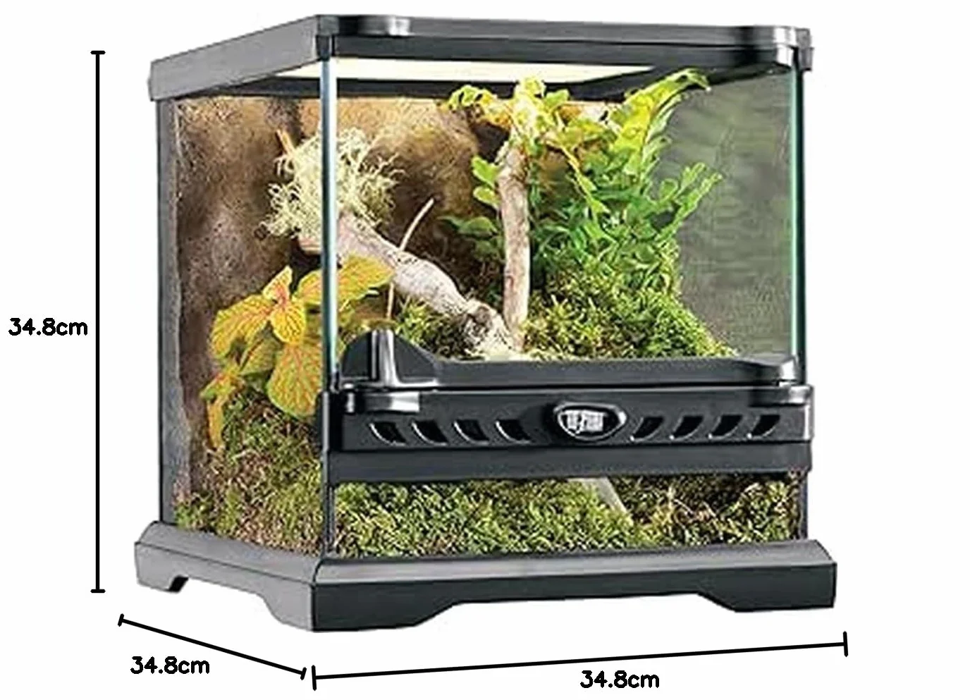Exo Terra Nano Terrarium 20 x 20 x 20 cm Czarny Przezroczysty