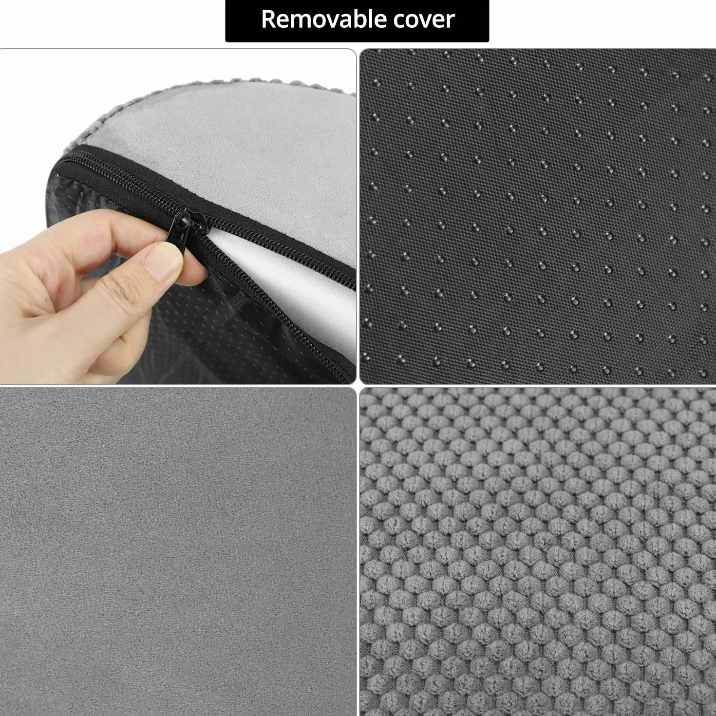 QWORK Schody dla psów 4 stopnie 74 x 40 x 52 cm z pianki z pamięcią kształtu