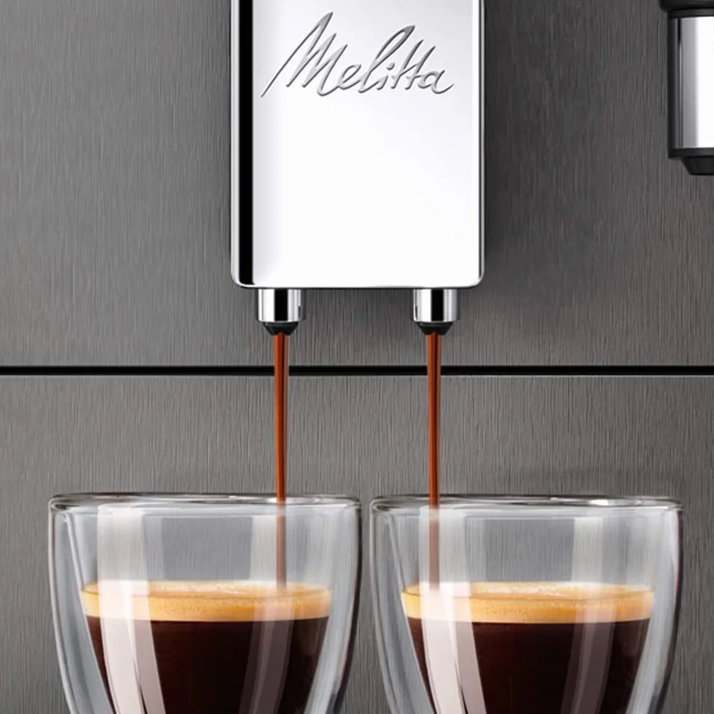 Melitta Avanza F270-100 Automatyczny Ekspres do Kawy ze Zintegrowanym Systemem Mleka, Tytanowy Mistyczny, 1450 W