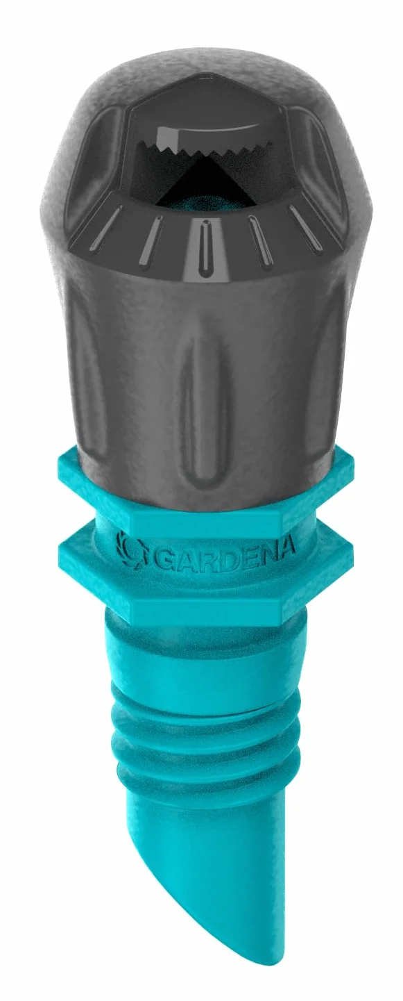 Gardena system Micro-Drip dysza rozpylająca 90 stopni: głowica rozpylająca 90 stopni, regulowane i wodooszczędne zraszanie, zasięg rozpylania 2,5 m, 5 szt. (13320-20)