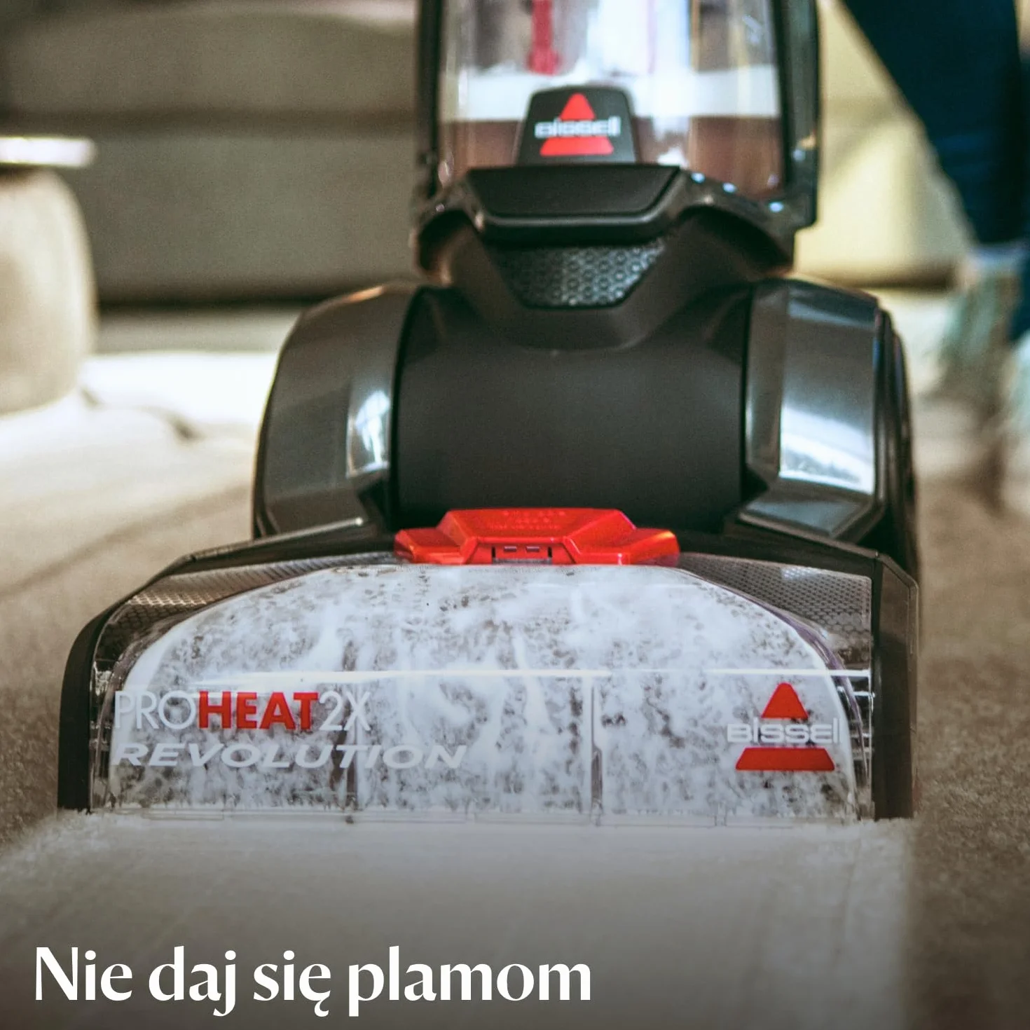 BISSELL ProHeat 2x Revolution, odkurzacz do dywanów, profesjonalny rezultat, usuwa brud i głębokie plamy, mocny silnik 800 W, zbiornik 3,7 l, do dywanów, schodów i tapicerki, 1858N