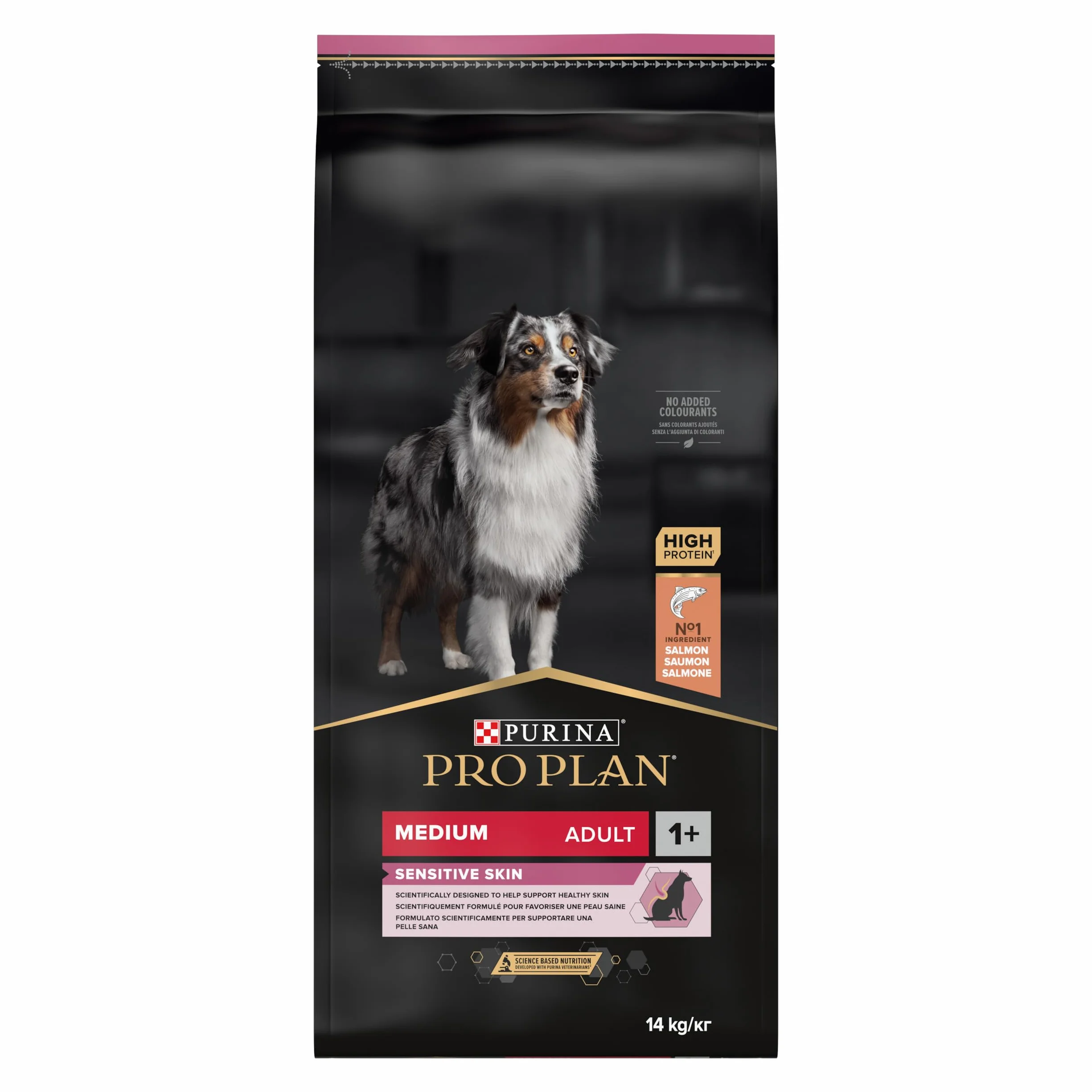 PRO PLAN Sensitive Skin Medium Adult Karma dla psów z Łososia 14 kg