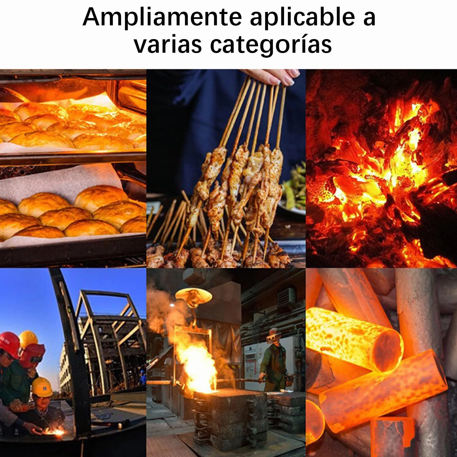 rękawice do grilla (1 para), rękawice do piekarnika odporne na temperaturę do 800°C, antypoślizgowe i izolujące, odpowiednie do grilla, piekarnika, BBQ, kolor czarny