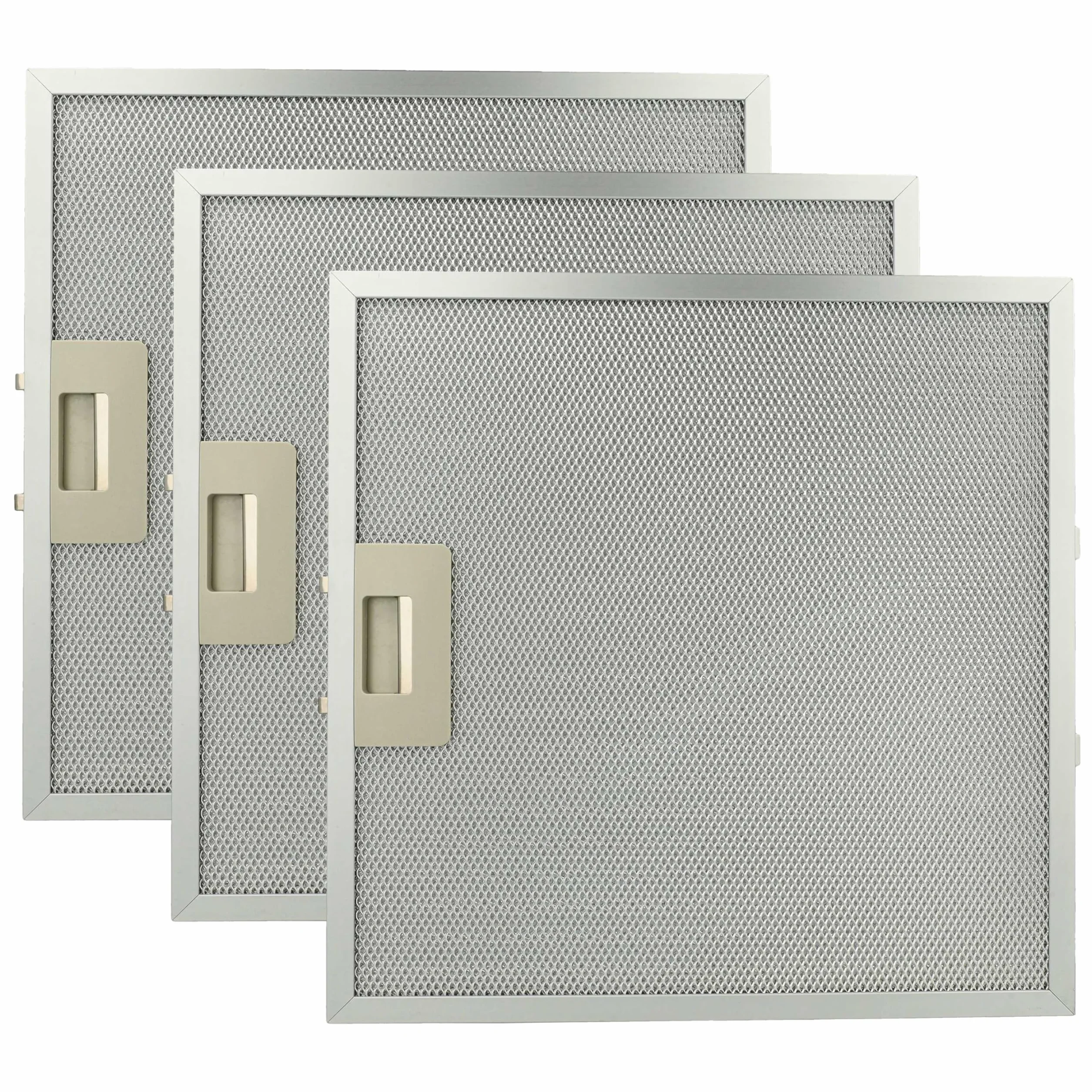 vhbw 3x filtr przeciwtłuszczowy kompatybilny z Whirlpool 208334704401 852523102920 okap kuchenny - 32 x 32 x 0,85 cm, metal