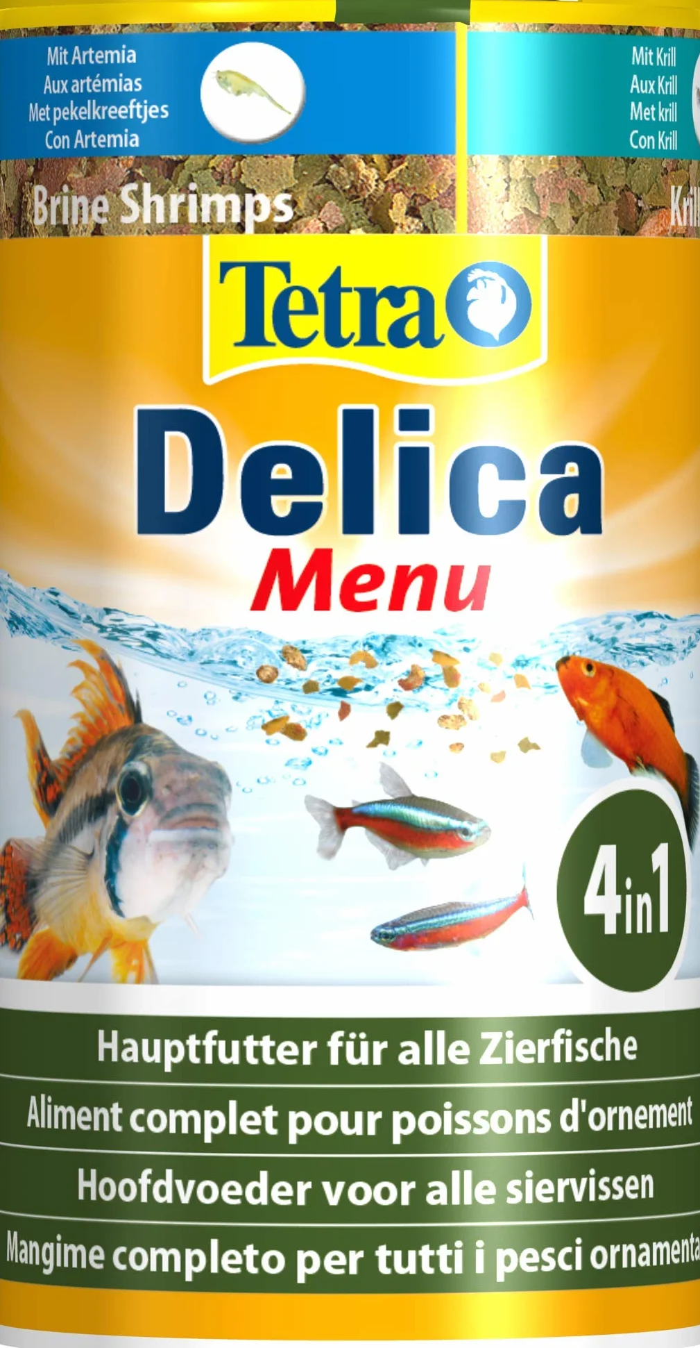 Tetra Delica Menu naturalna karma dla ryb ozdobnych puszka 100 ml 4 różne rodzaje